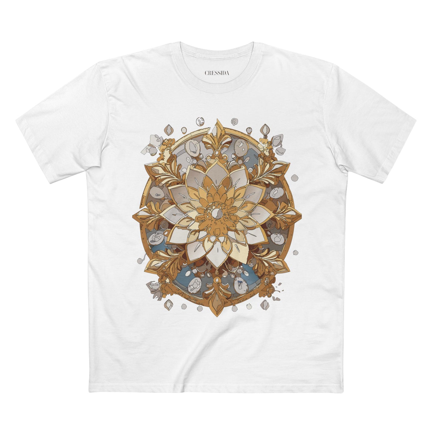 Floral Shirt, Shirt with Flower, Tee Shirt with Antique Flower