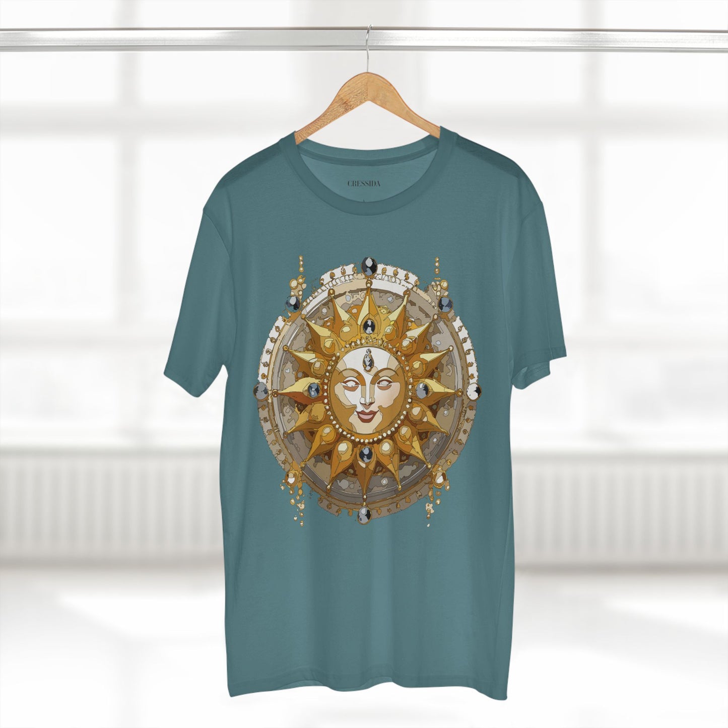 Sun Shirt, Shirt with Sun, Tee Shirt with Gold Sun
