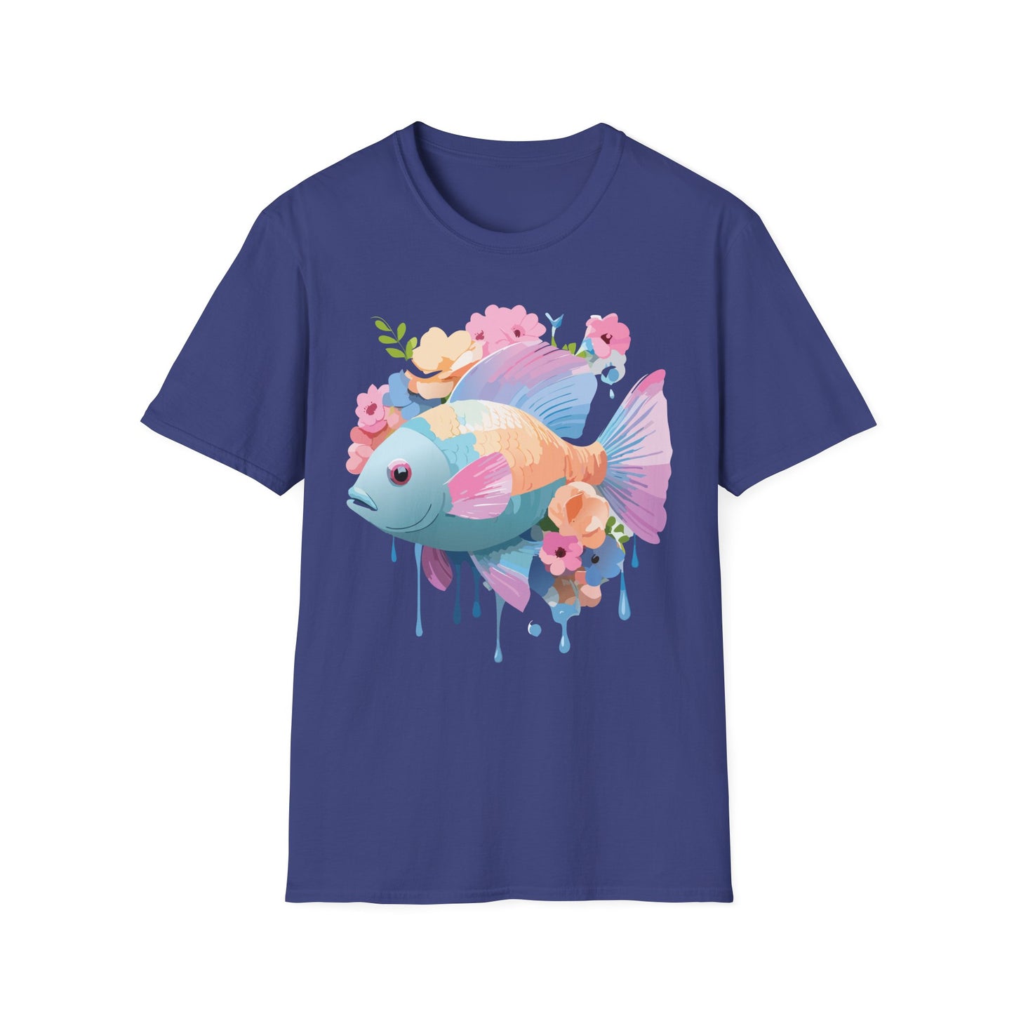 Fish Art Design Shirt, T Shirt with Fish, Graphic Shirt, Tee Shirt with Graphic Design, Shirt with Fish Graphic Art