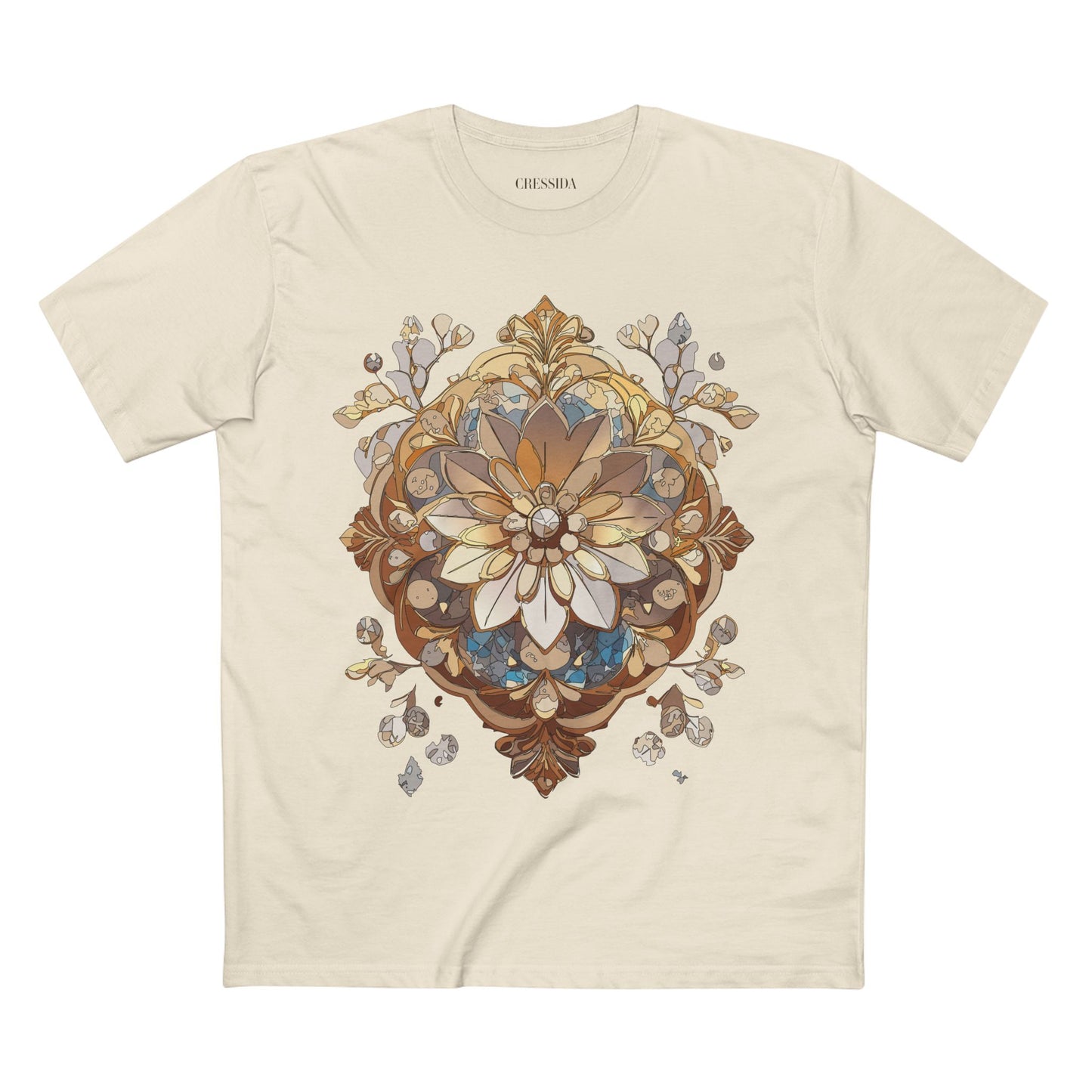 Floral Shirt, Shirt with Flower, Tee Shirt with Antique Flower