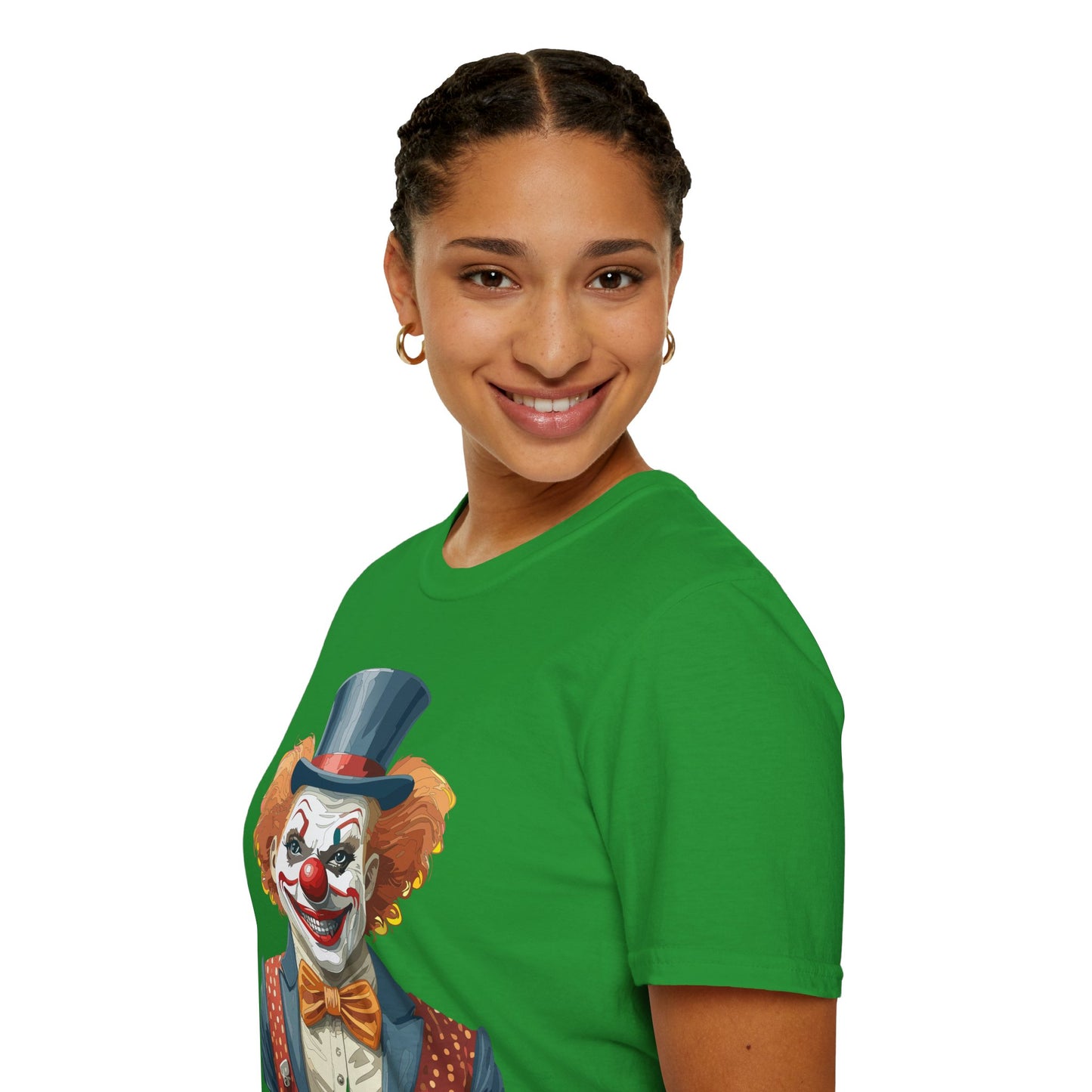 Clown Shirt, T Shirt with Clown, Funny Man Shirt, Tee Shirt with Funny Man, Circus Shirt, Shirt with Circus, Scary Man Shirt, Shirt with Scary Man