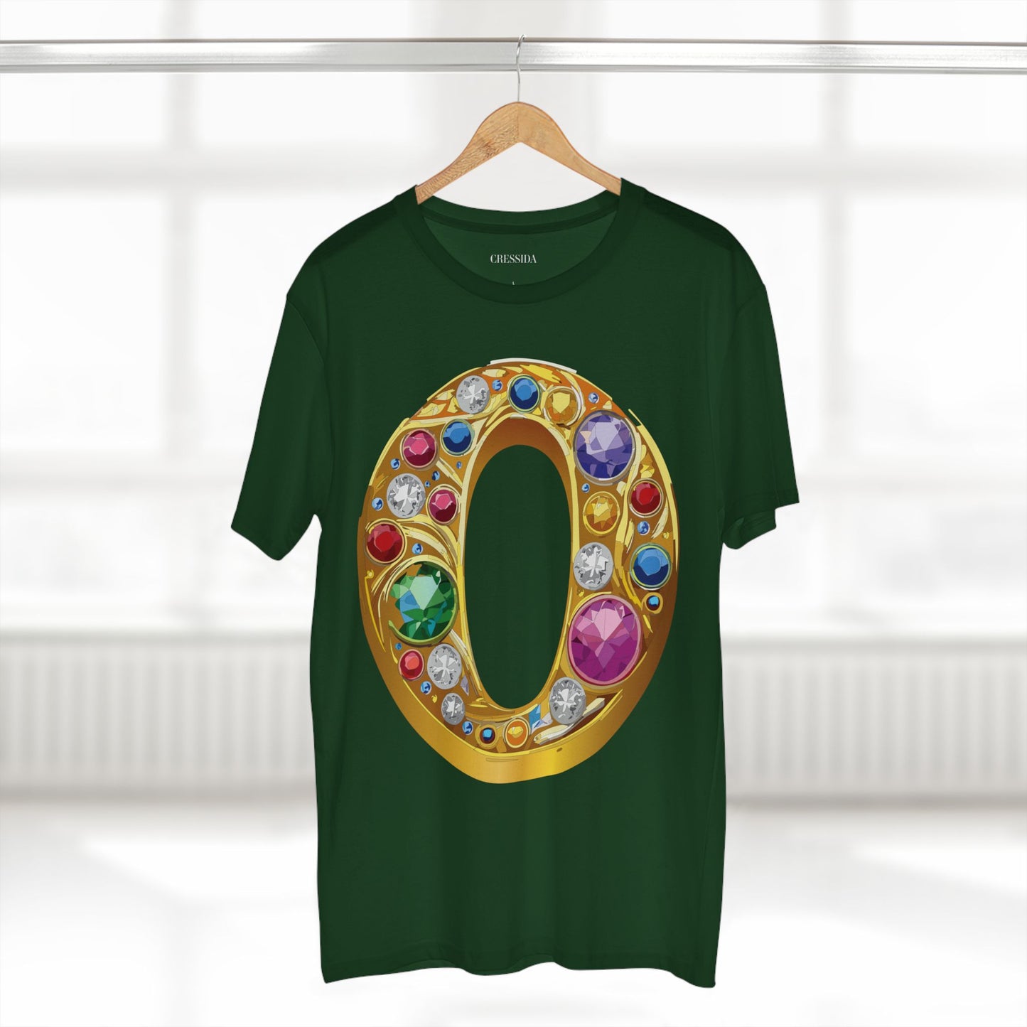 Letter Shirt, Shirt with Letters, Tee Shirt with Gold Letters