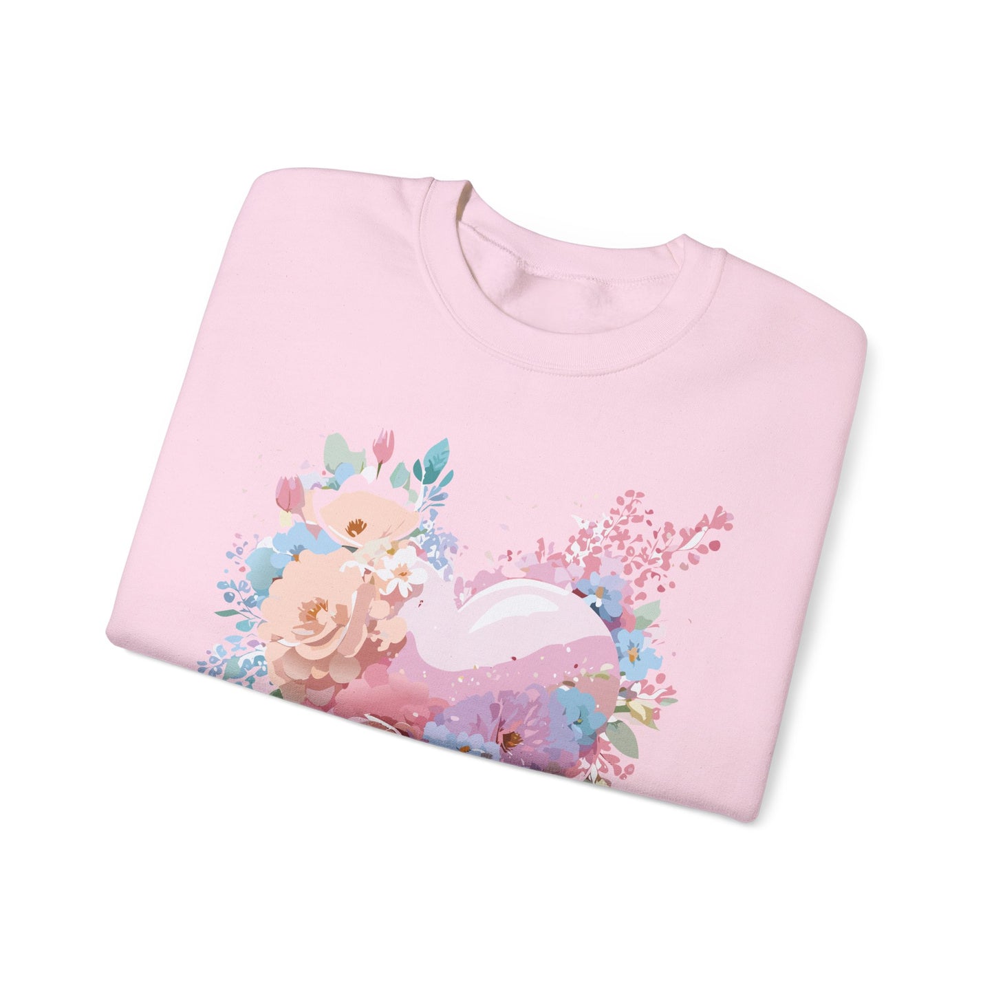 Floral Heart Sweatshirt, Floral Love Sweatshirt, Valentine's Day Sweatshirt, Heart Floral Sweatshirt