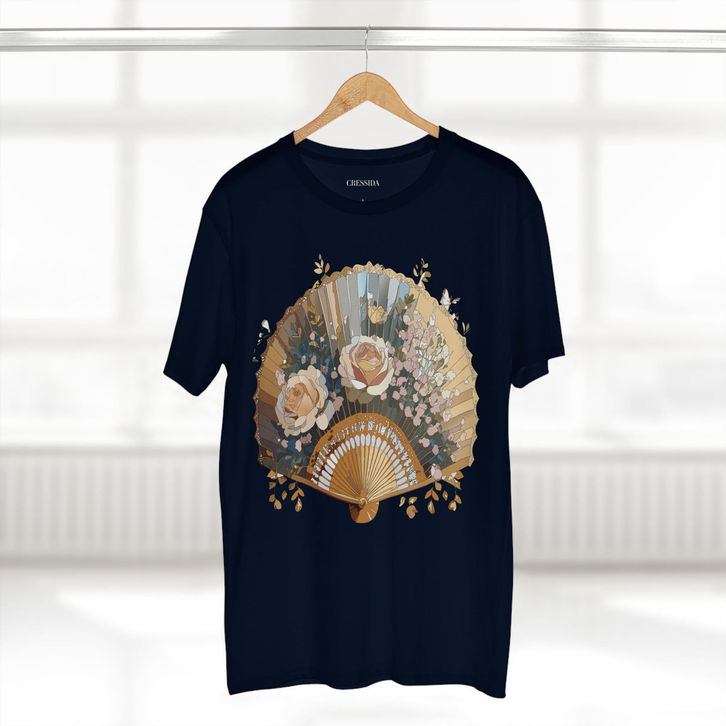 Fan shirt, Shirt with Fan, Tee Shirt with Antique Fan