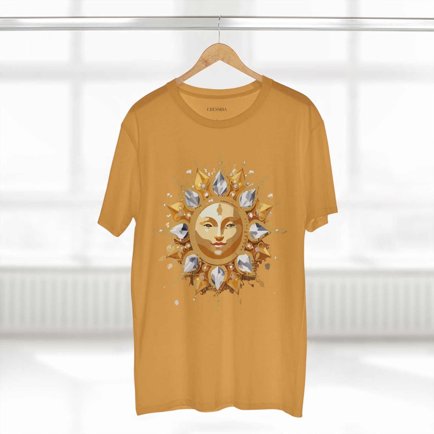 Sun Shirt, Shirt with Sun, Tee Shirt with Gold Sun