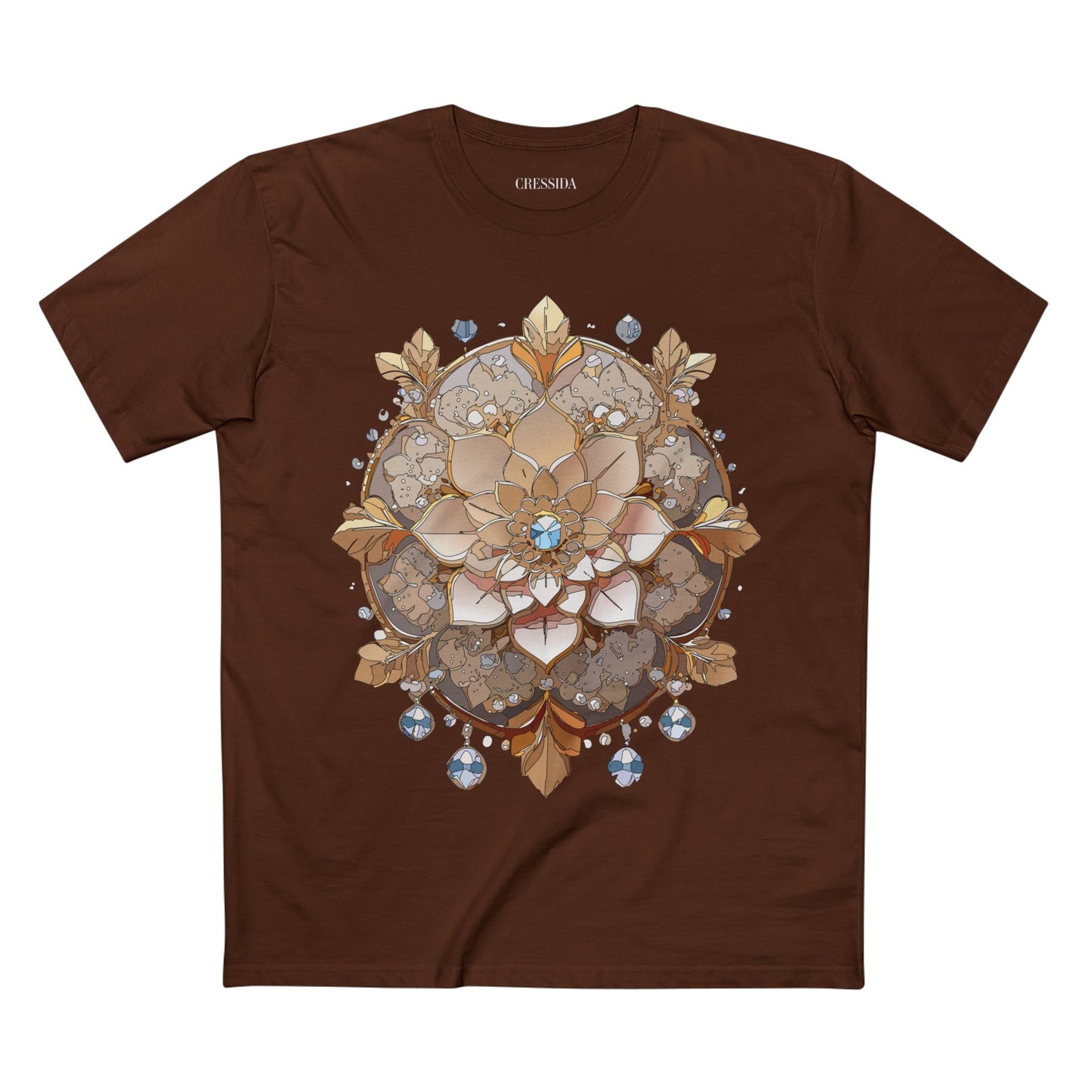 Floral Shirt, Shirt with Flower, Tee Shirt with Antique Flower