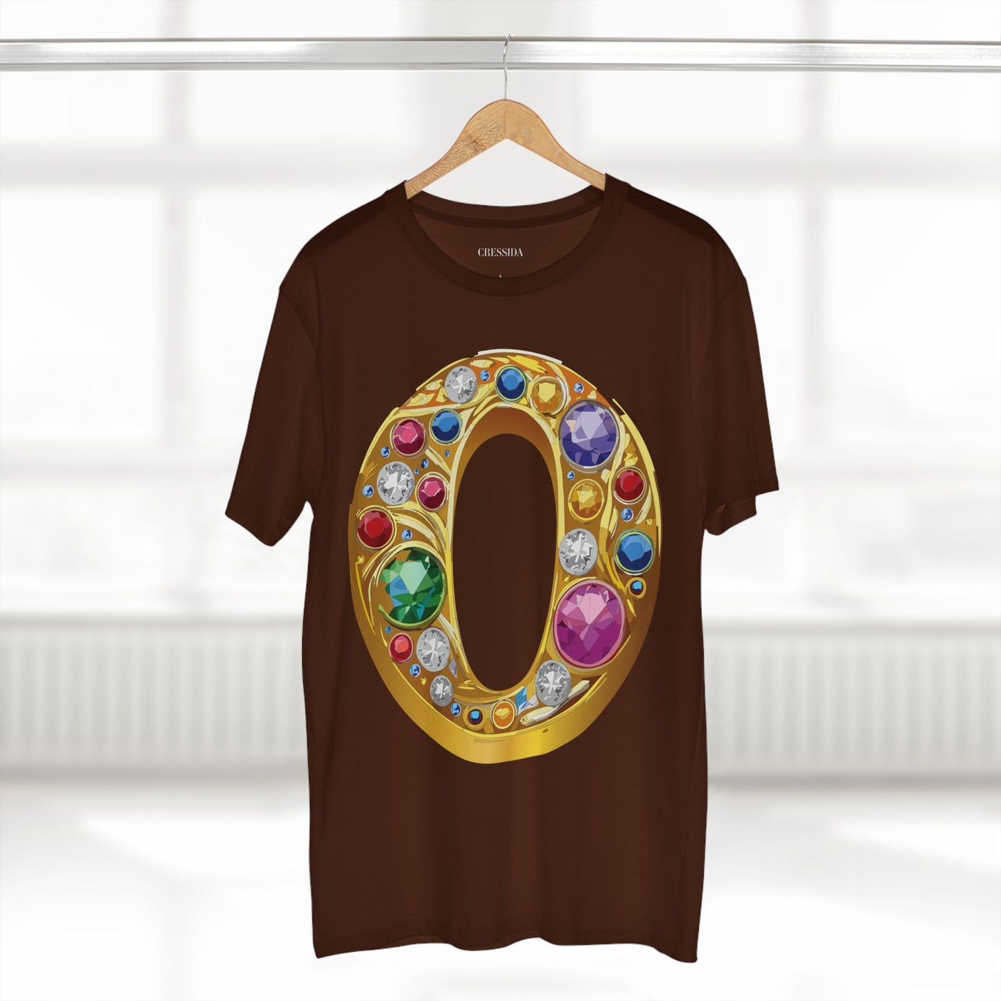 Letter Shirt, Shirt with Letters, Tee Shirt with Gold Letters