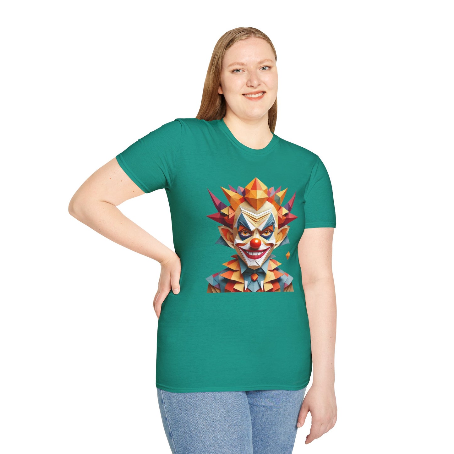 Clown Shirt, T Shirt with Clown, Funny Man Shirt, Tee Shirt with Funny Man, Circus Shirt, Shirt with Circus, Scary Man Shirt, Shirt with Scary Man