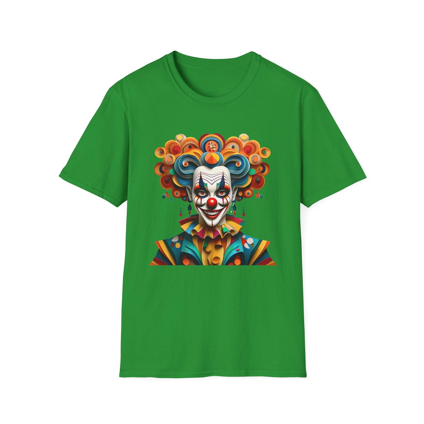 Clown Shirt, T Shirt with Clown, Funny Man Shirt, Tee Shirt with Funny Man, Circus Shirt, Shirt with Circus, Scary Man Shirt, Shirt with Scary Man