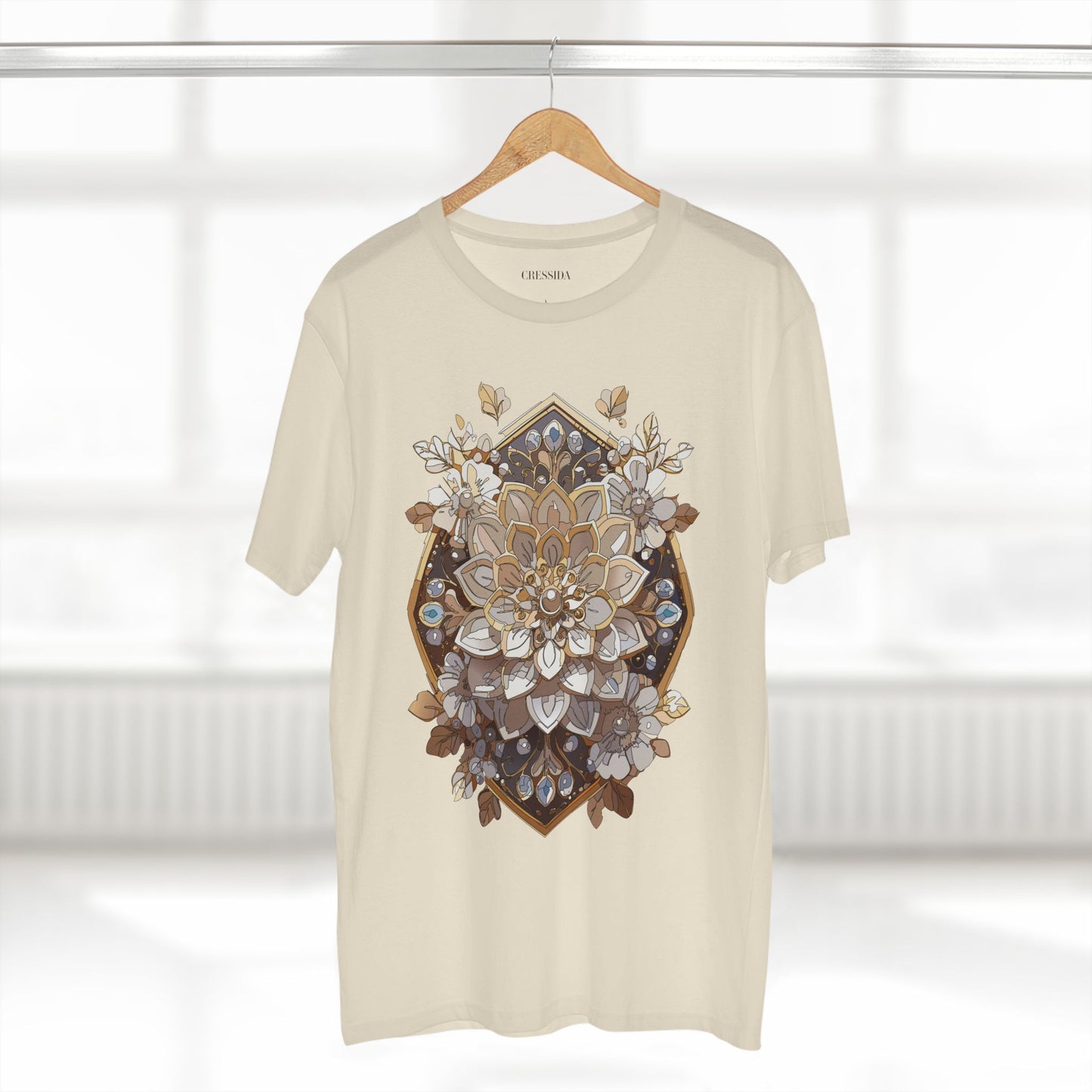 Floral Shirt, Shirt with Flower, Tee Shirt with Antique Flower