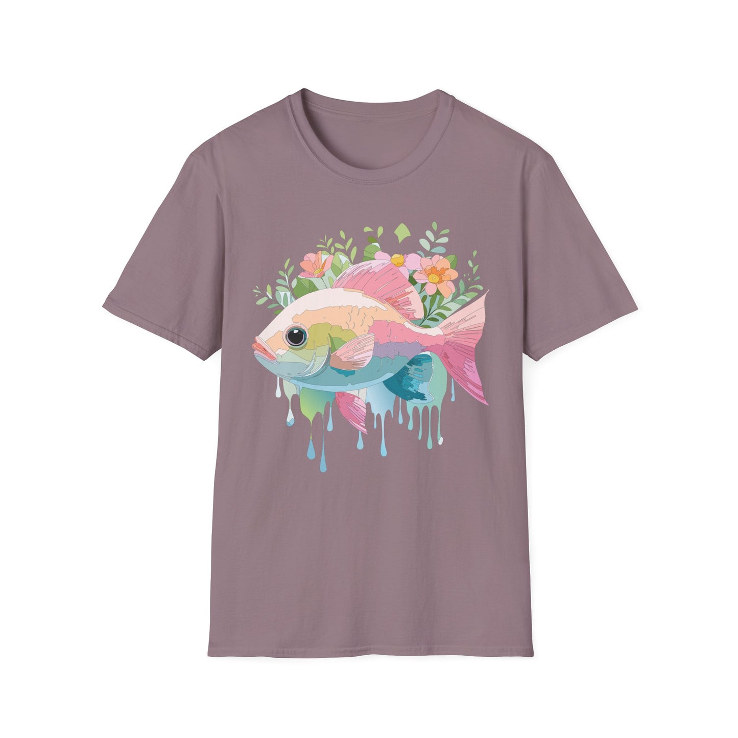 Fish Art Design Shirt, T Shirt with Fish, Graphic Shirt, Tee Shirt with Graphic Design, Shirt with Fish Graphic Art