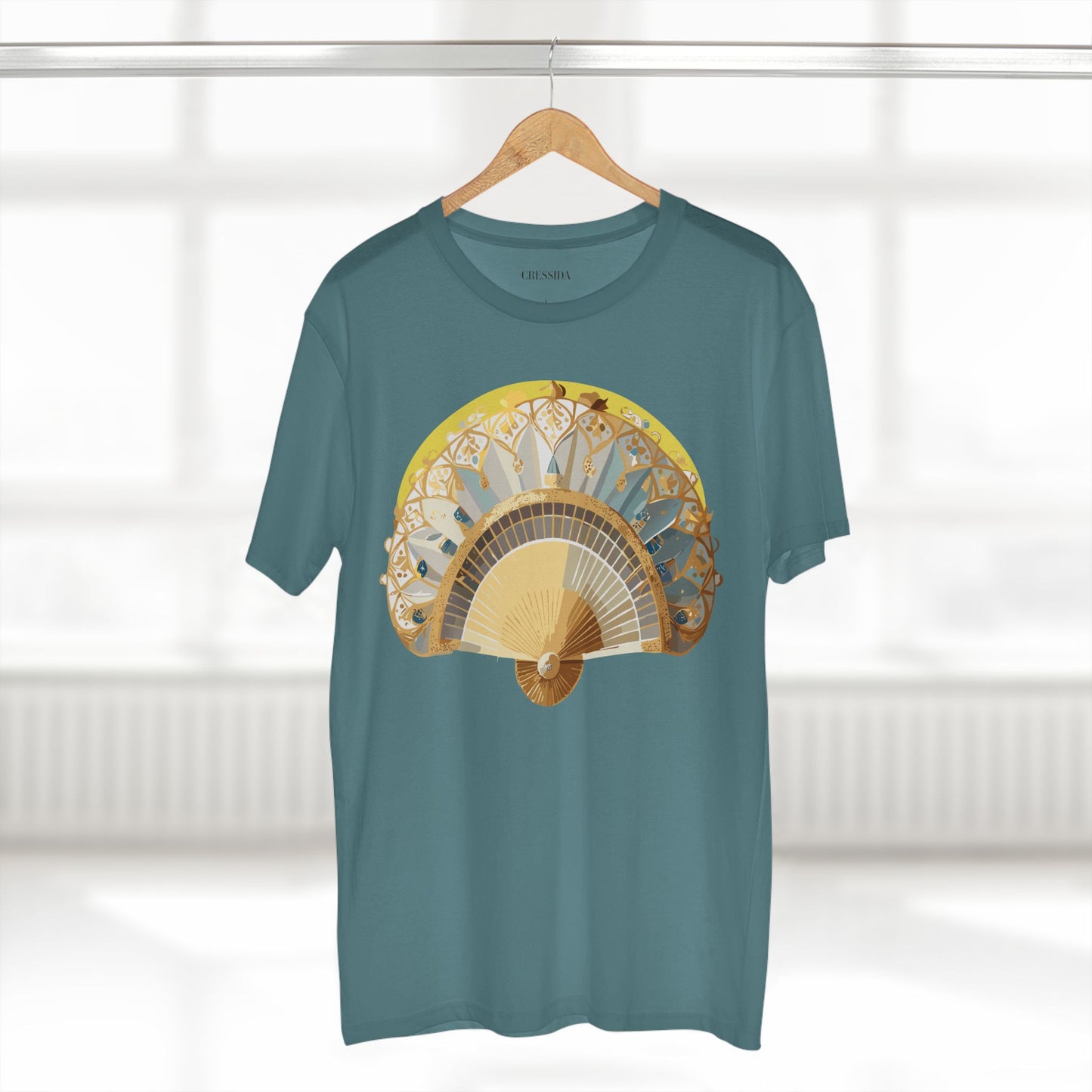 Fan shirt, Shirt with Fan, Tee Shirt with Antique Fan