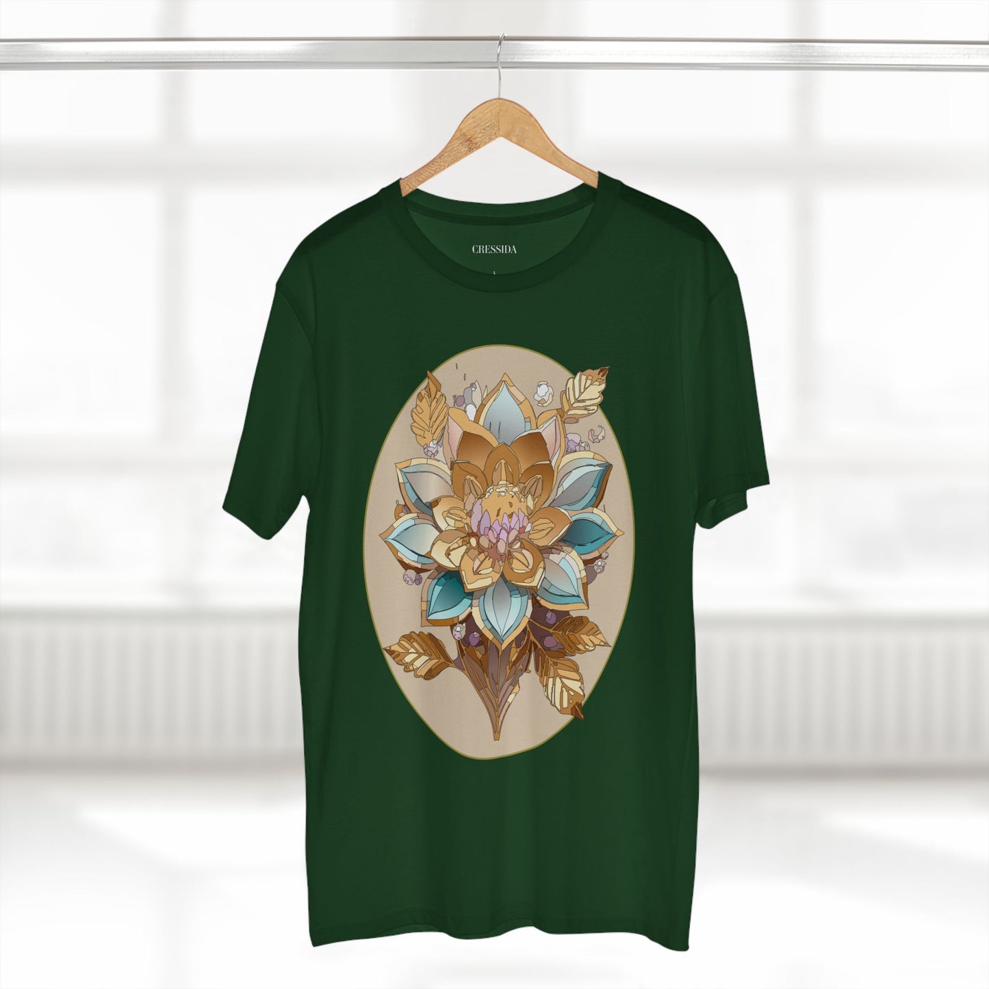Floral Shirt, Shirt with Flower, Tee Shirt with Antique Flower