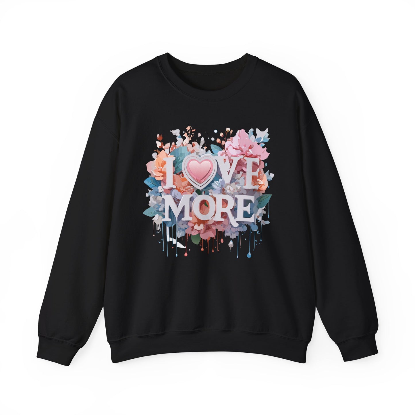 Floral Love Sweatshirt, Valentine's Day Sweatshirt, Love Flower Sweatshirt
