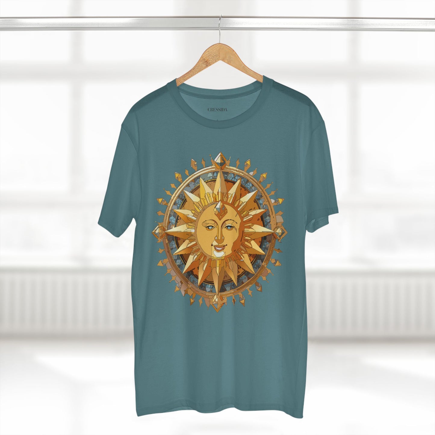 Sun Shirt, Shirt with Sun, Tee Shirt with Gold Sun