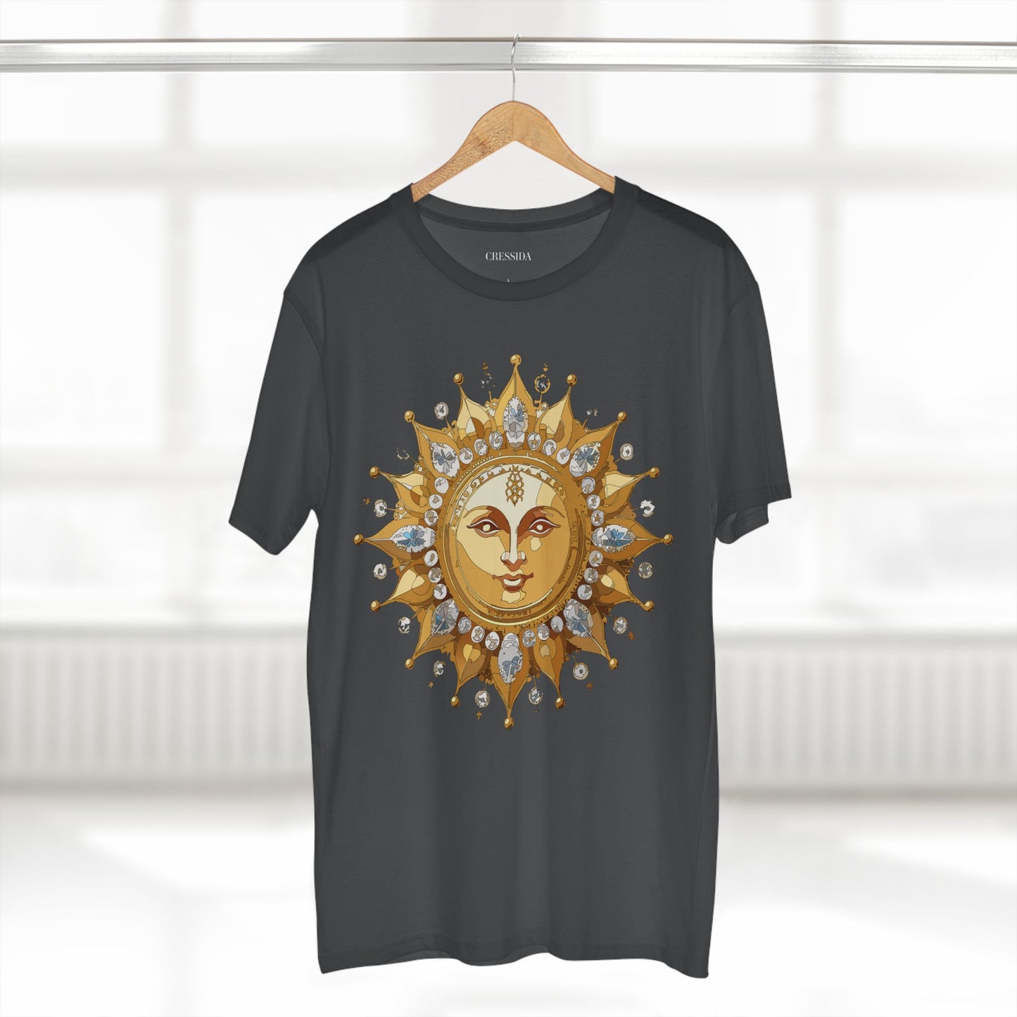 Sun Shirt, Shirt with Sun, Tee Shirt with Gold Sun
