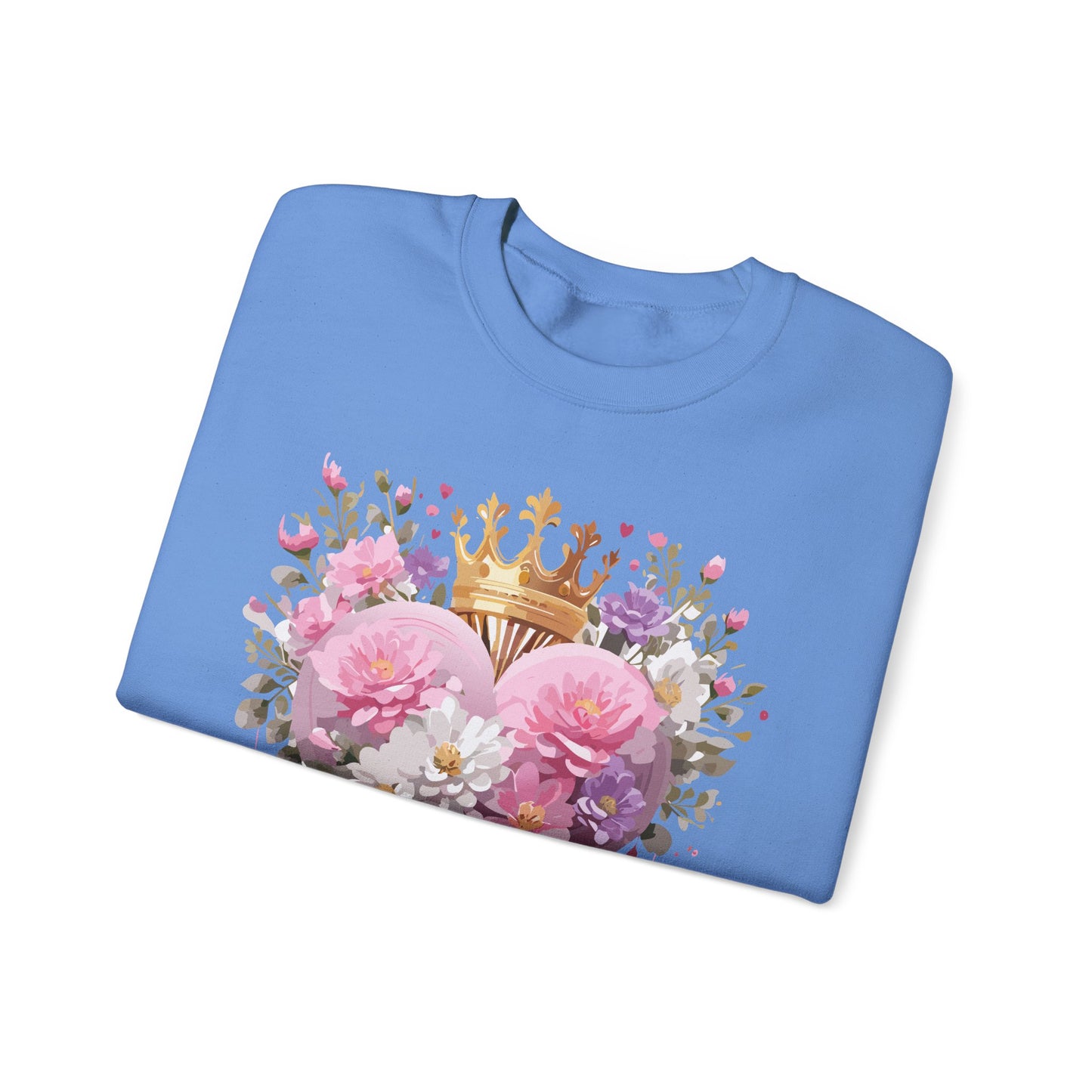Floral Heart Sweatshirt, Floral Love Sweatshirt, Valentine's Day Sweatshirt, Heart Floral Sweatshirt