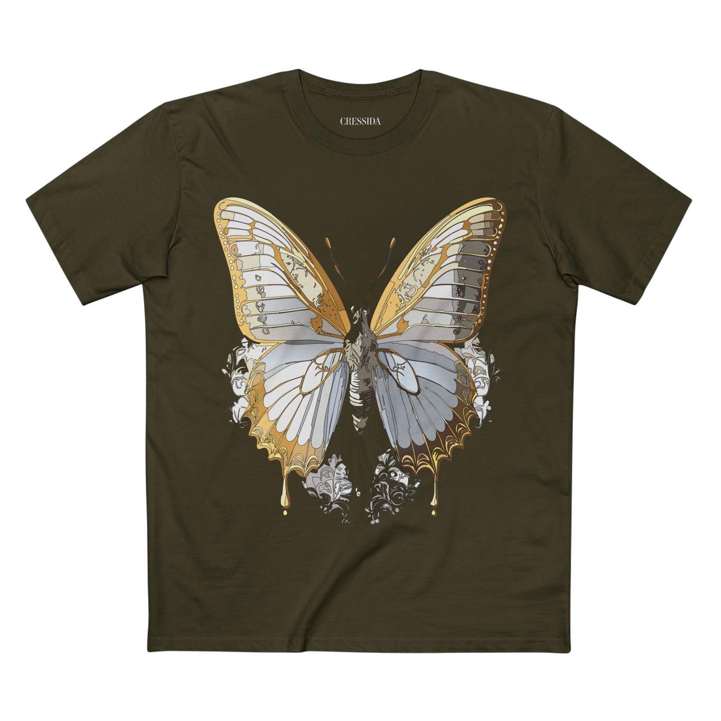 Butterfly shirt, Shirt with Butterfly, Tee Shirt with Antique Butterfly