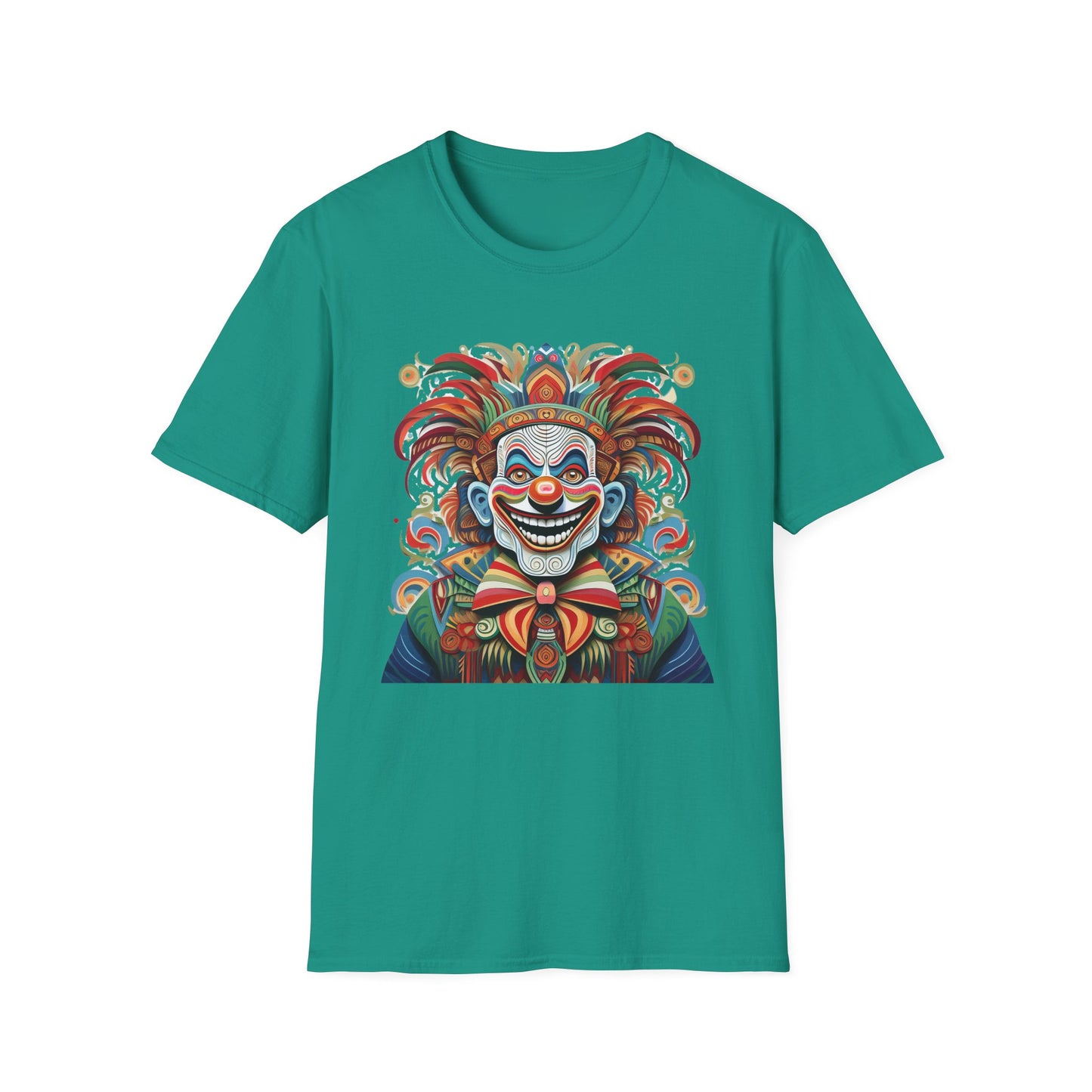 Clown Shirt, T Shirt with Clown, Funny Man Shirt, Tee Shirt with Funny Man, Circus Shirt, Shirt with Circus, Scary Man Shirt, Shirt with Scary Man