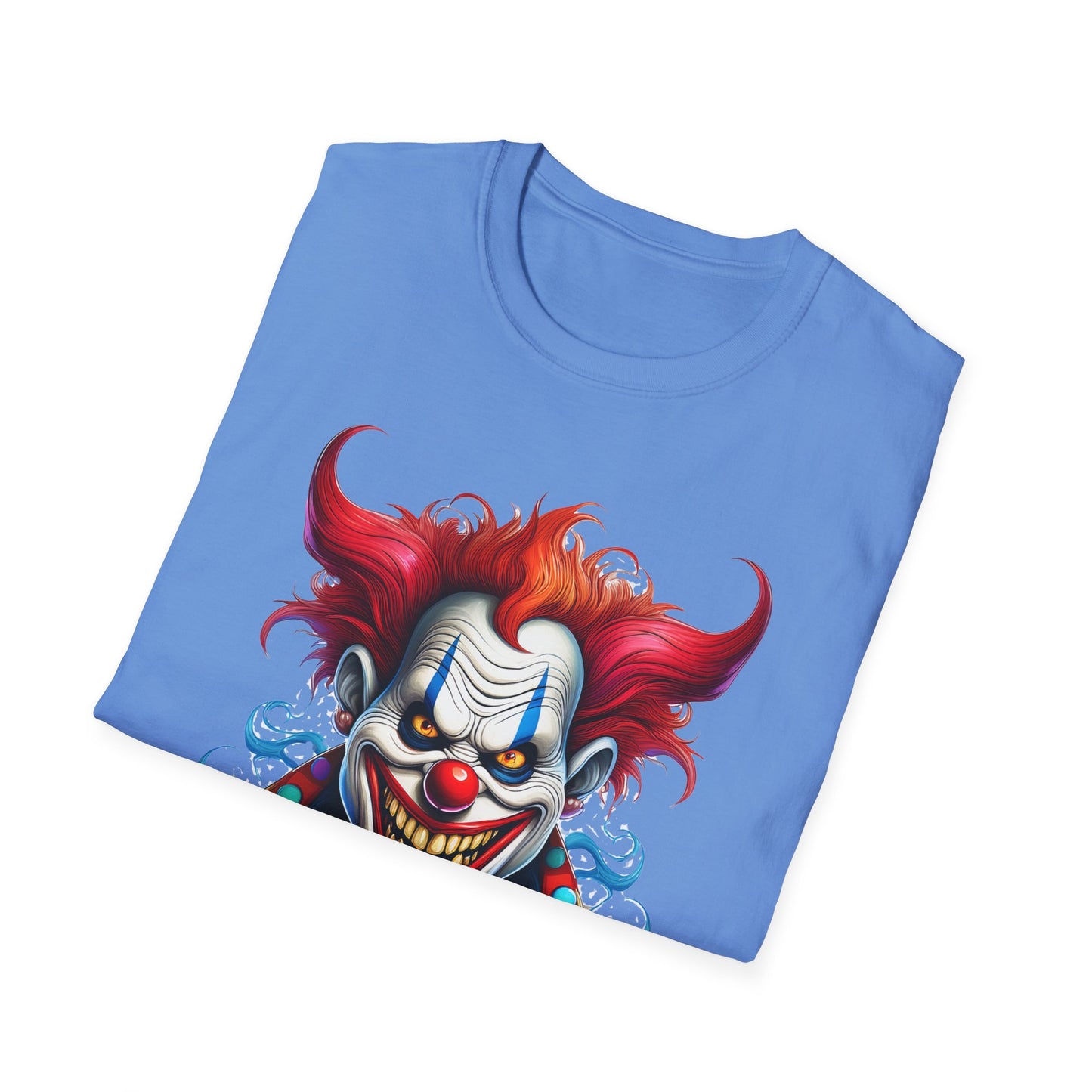 Clown Shirt, T Shirt with Clown, Funny Man Shirt, Tee Shirt with Funny Man, Circus Shirt, Shirt with Circus, Scary Man Shirt, Shirt with Scary Man