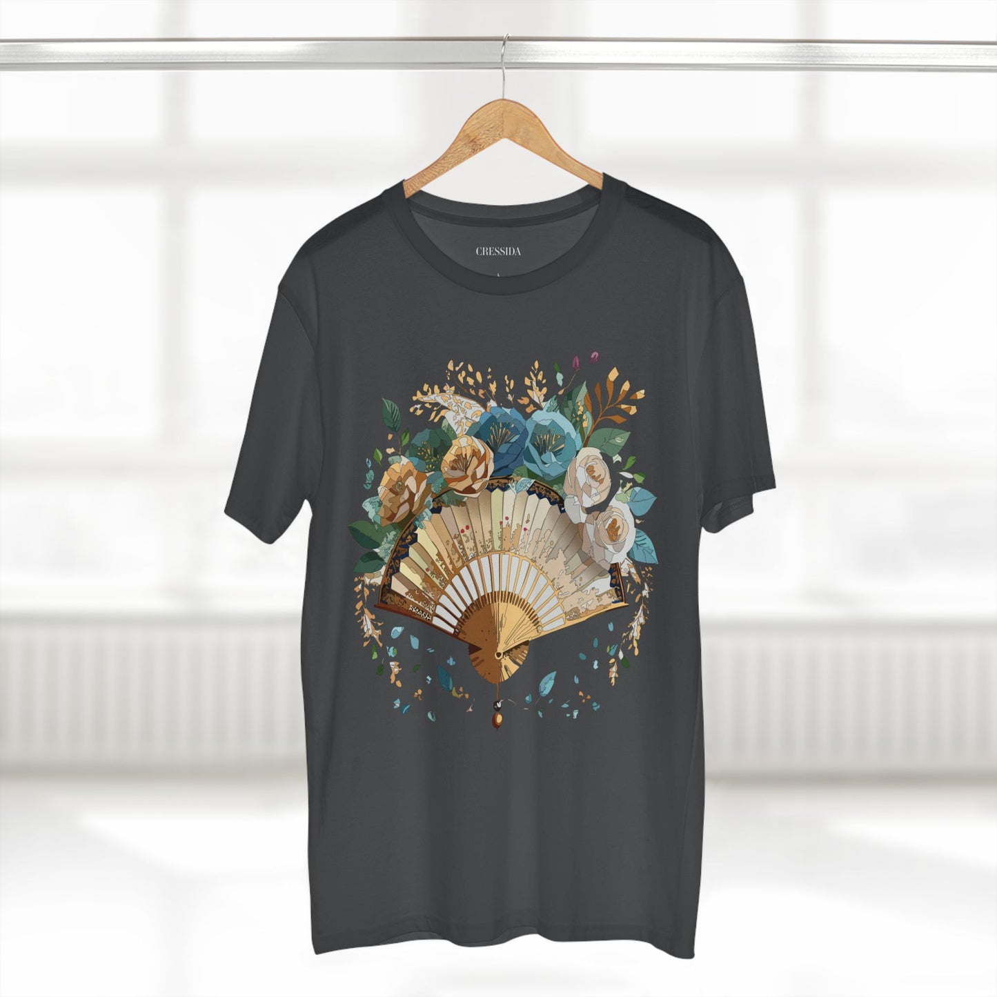 Fan shirt, Shirt with Fan, Tee Shirt with Antique Fan