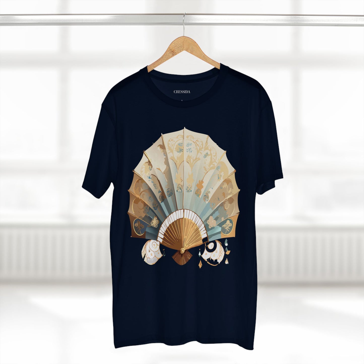 Fan shirt, Shirt with Fan, Tee Shirt with Antique Fan