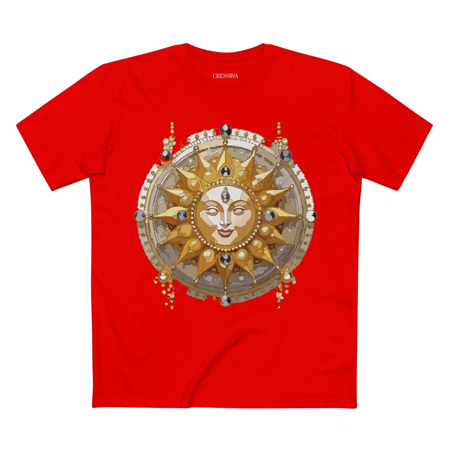 Sun Shirt, Shirt with Sun, Tee Shirt with Gold Sun