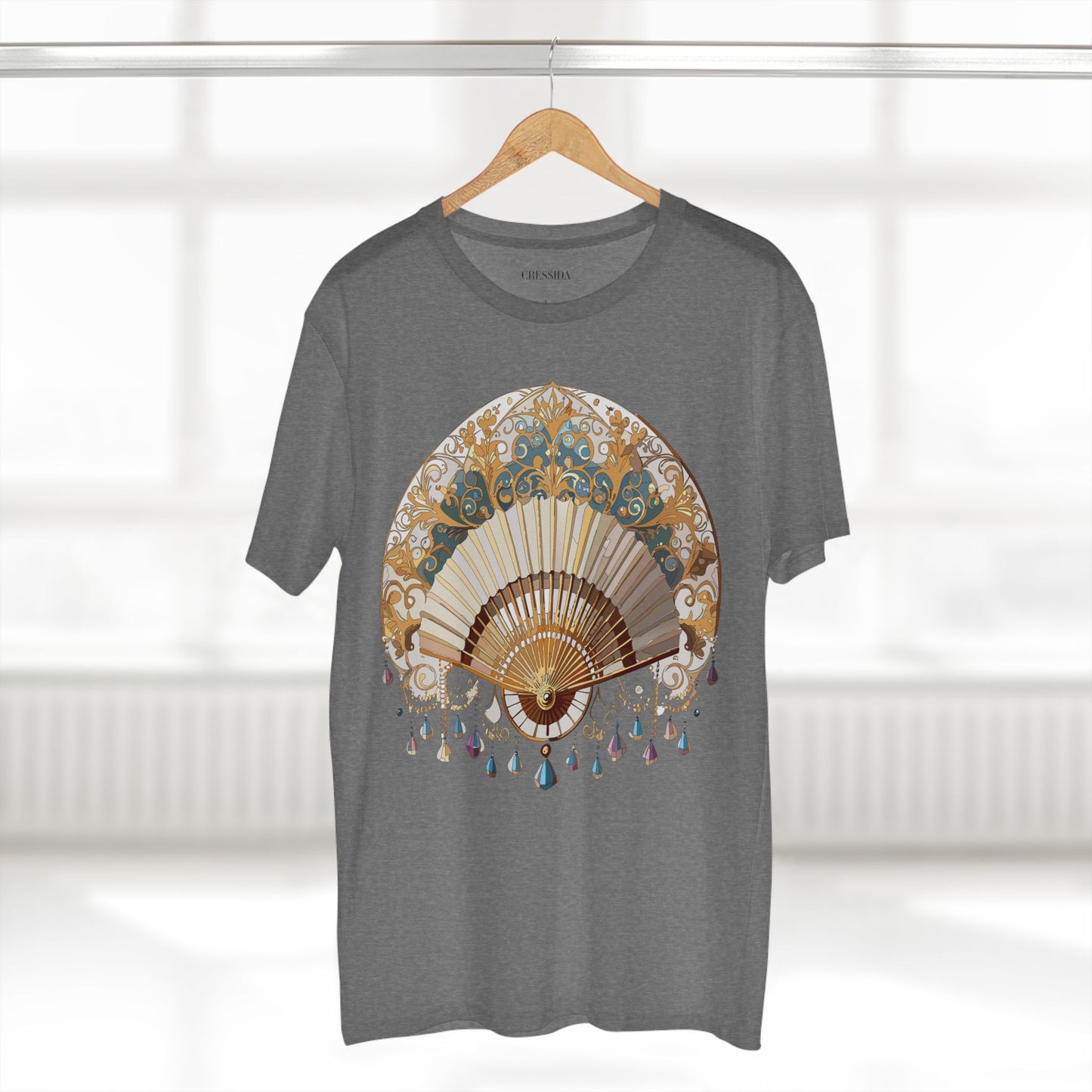 Fan shirt, Shirt with Fan, Tee Shirt with Antique Fan