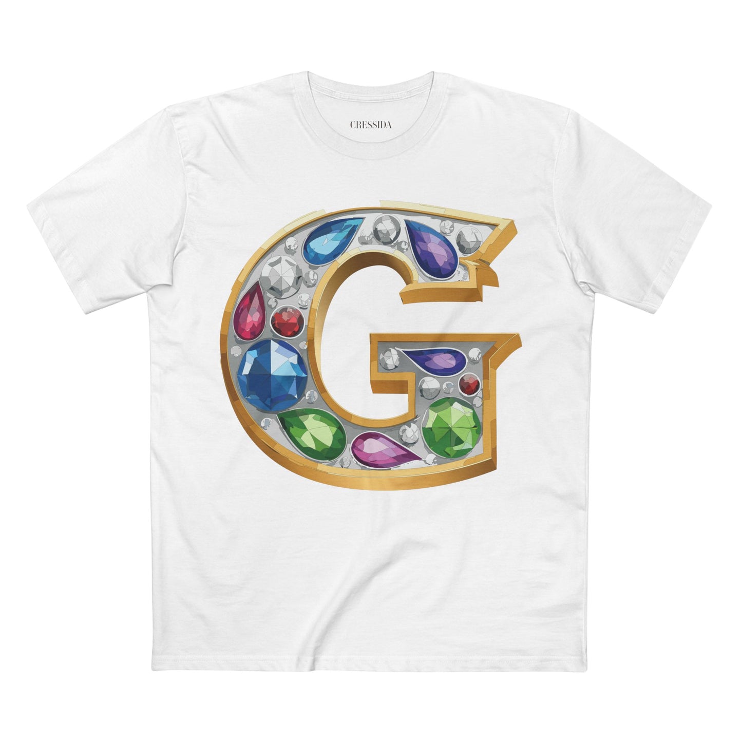 Letter Shirt, Shirt with Letters, Tee Shirt with Gold Letters