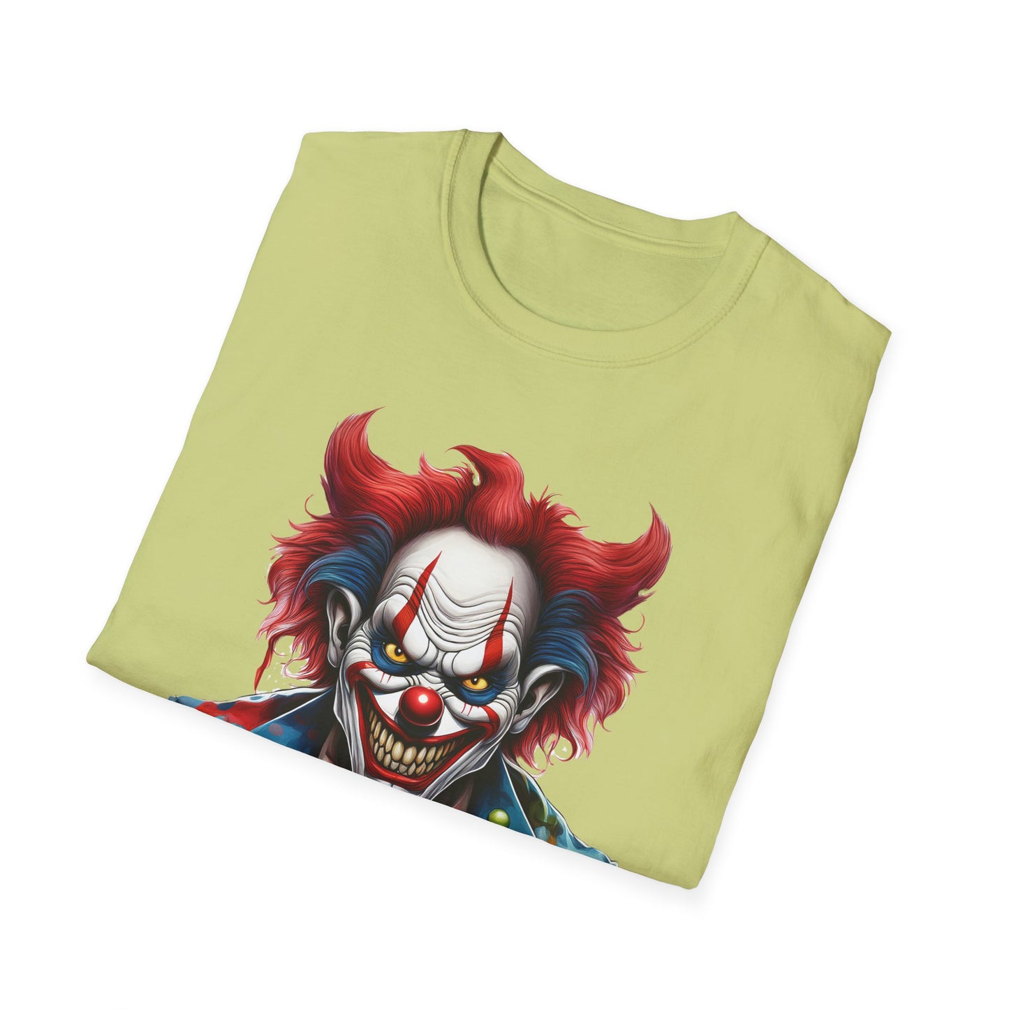Clown Shirt, T Shirt with Clown, Funny Man Shirt, Tee Shirt with Funny Man, Circus Shirt, Shirt with Circus, Scary Man Shirt, Shirt with Scary Man