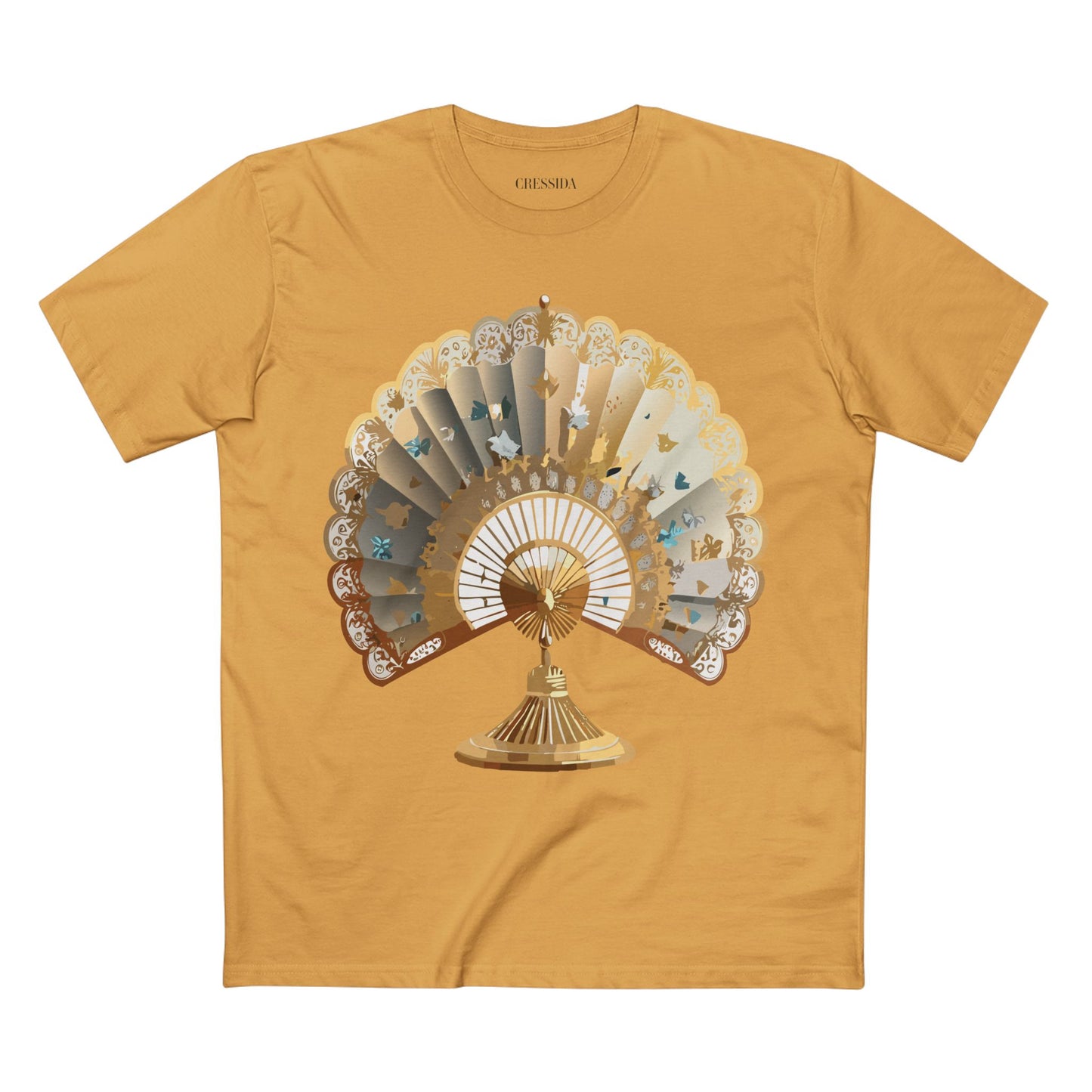 Fan shirt, Shirt with Fan, Tee Shirt with Antique Fan