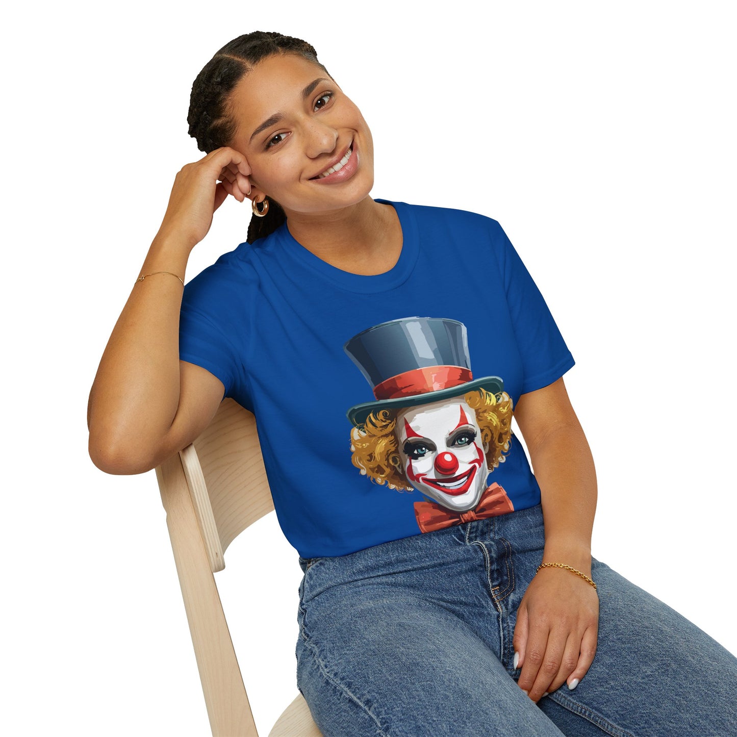 Clown Shirt, T Shirt with Clown, Funny Man Shirt, Tee Shirt with Funny Man, Circus Shirt, Shirt with Circus, Scary Man Shirt, Shirt with Scary Man