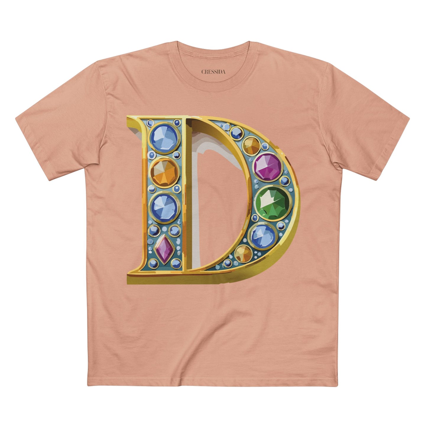 Letter Shirt, Shirt with Letters, Tee Shirt with Gold Letters