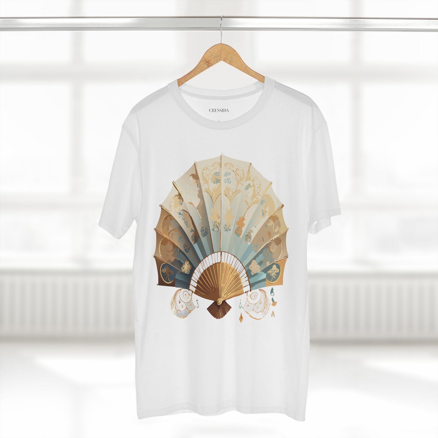 Fan shirt, Shirt with Fan, Tee Shirt with Antique Fan