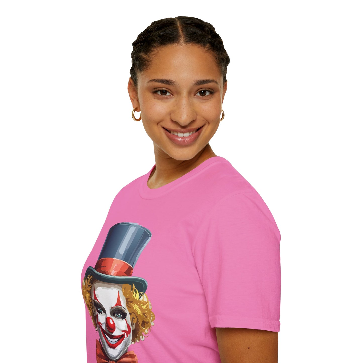 Clown Shirt, T Shirt with Clown, Funny Man Shirt, Tee Shirt with Funny Man, Circus Shirt, Shirt with Circus, Scary Man Shirt, Shirt with Scary Man