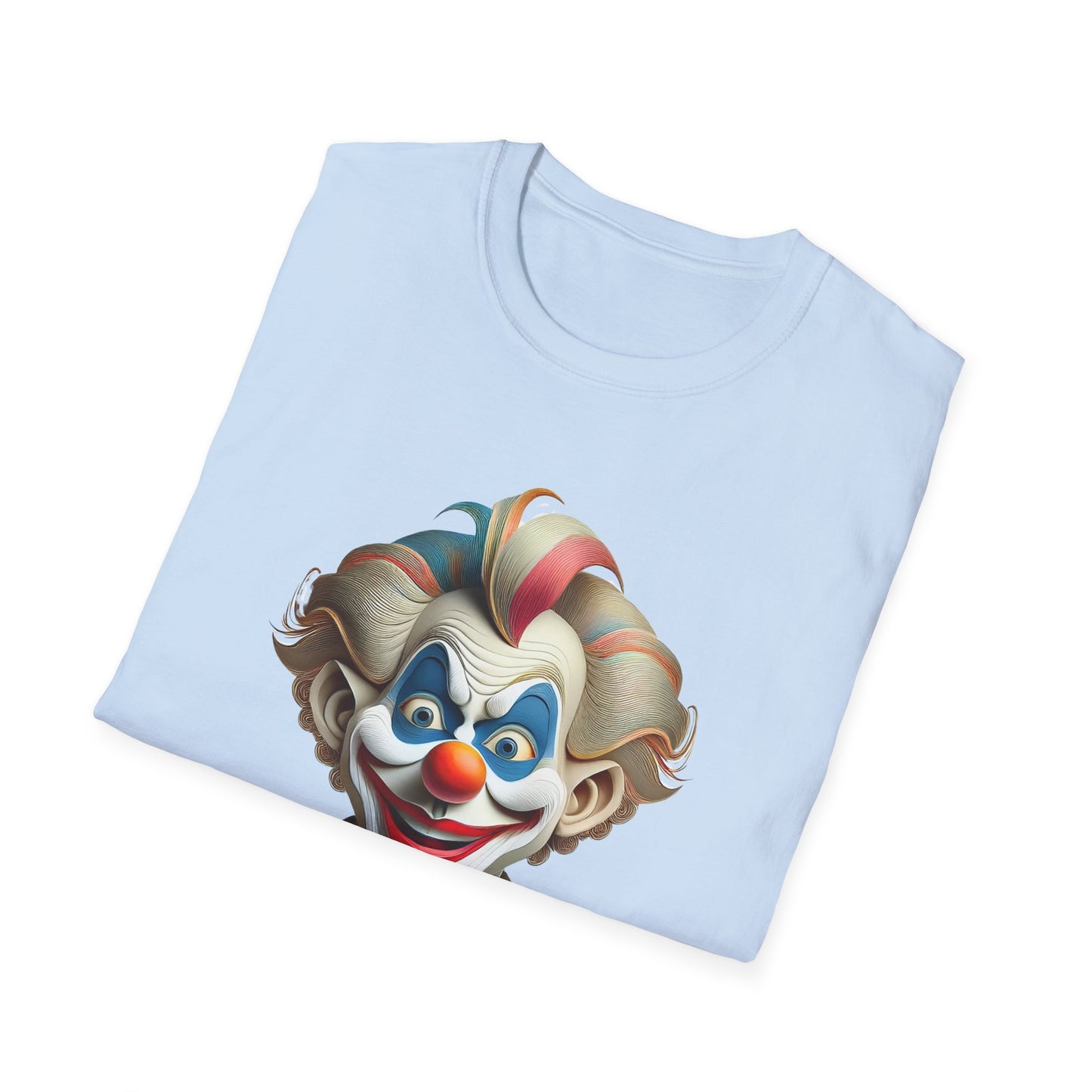 Clown Shirt, T Shirt with Clown, Funny Man Shirt, Tee Shirt with Funny Man, Circus Shirt, Shirt with Circus, Scary Man Shirt, Shirt with Scary Man