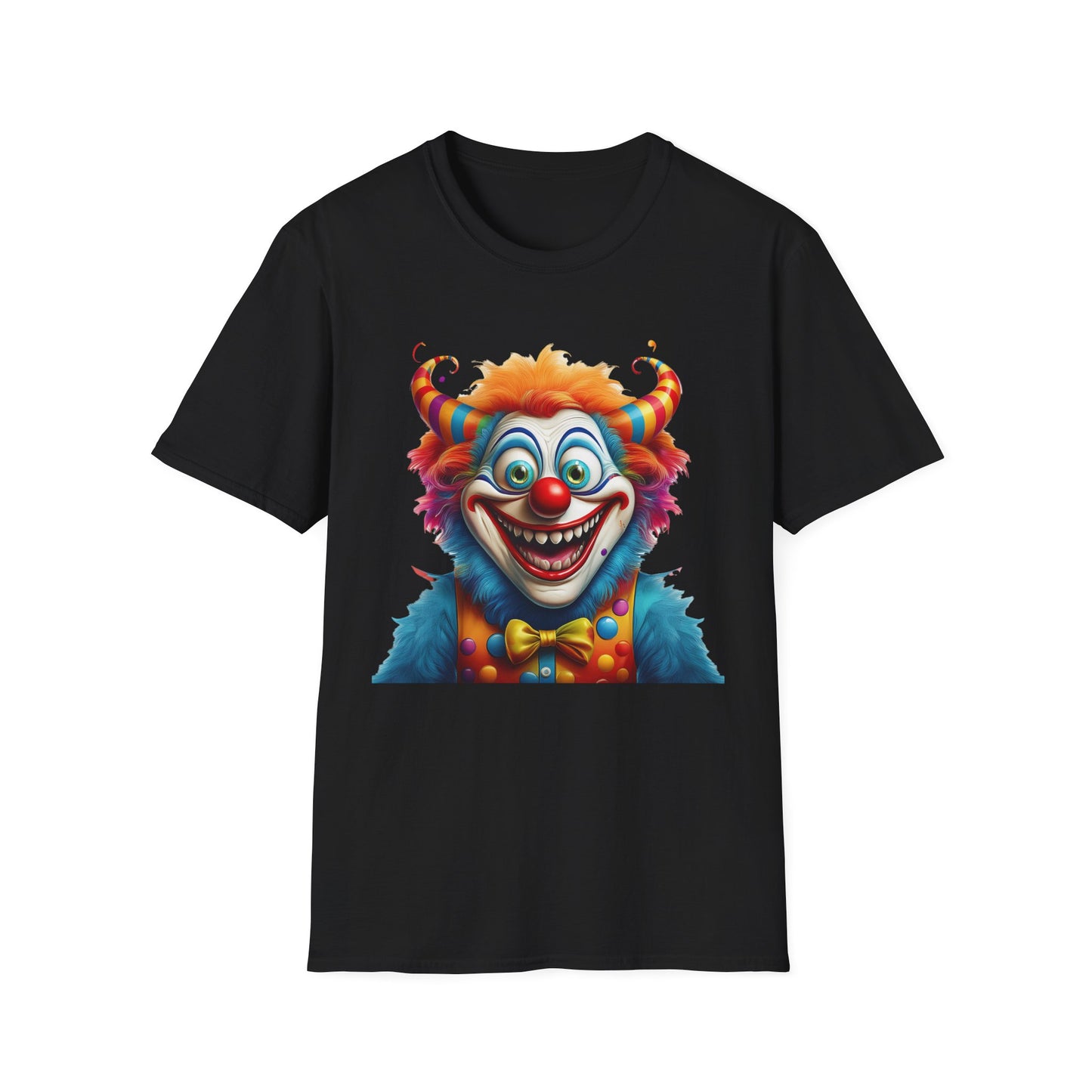 Clown Shirt, T Shirt with Clown, Funny Man Shirt, Tee Shirt with Funny Man, Circus Shirt, Shirt with Circus, Scary Man Shirt, Shirt with Scary Man