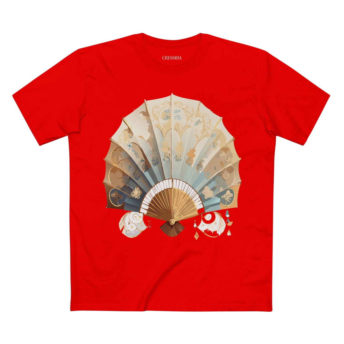 Fan shirt, Shirt with Fan, Tee Shirt with Antique Fan
