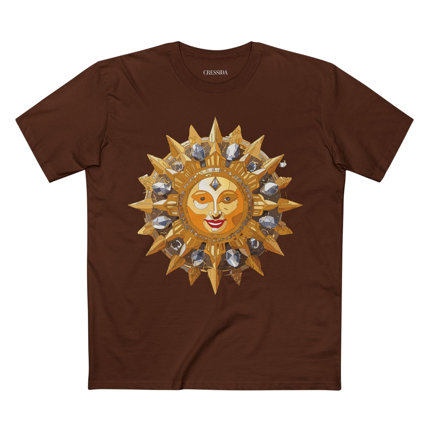 Sun Shirt, Shirt with Sun, Tee Shirt with Gold Sun