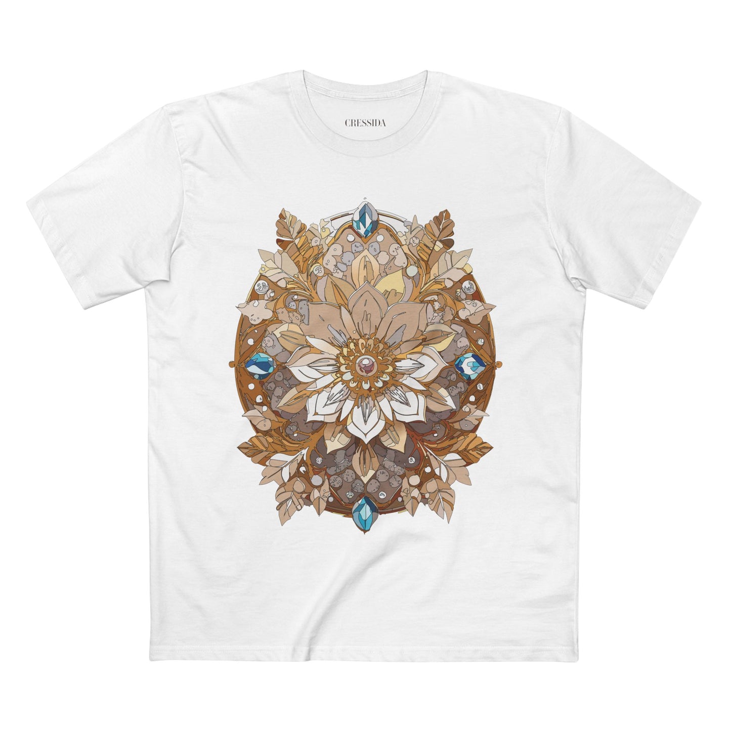 Floral Shirt, Shirt with Flower, Tee Shirt with Antique Flower