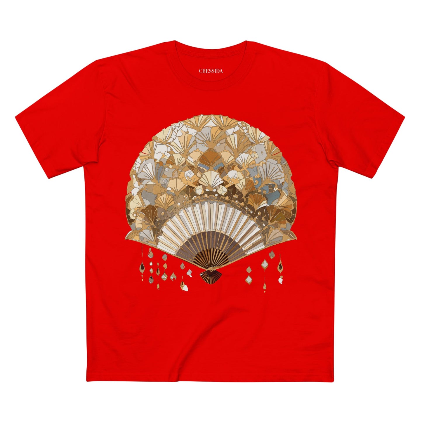 Fan shirt, Shirt with Fan, Tee Shirt with Antique Fan