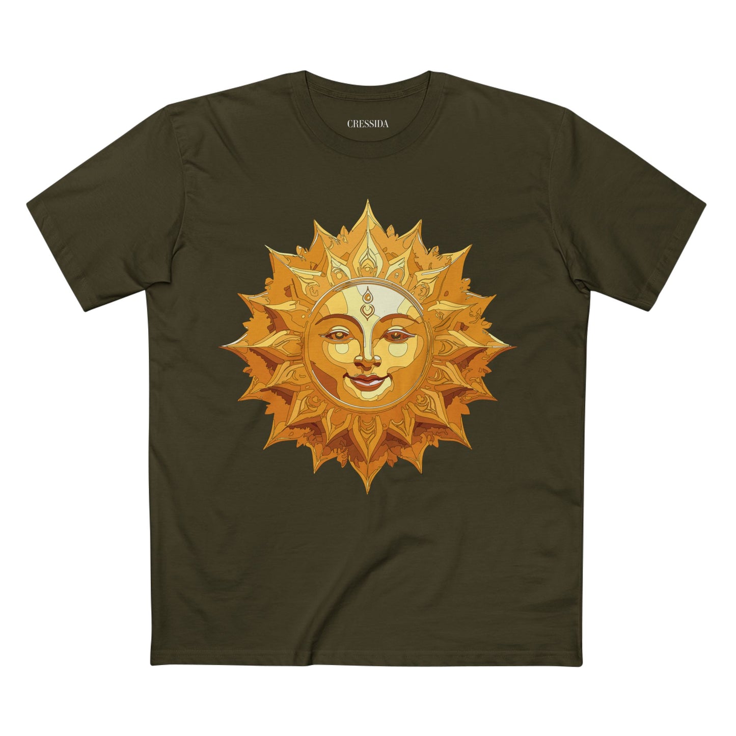 Sun Shirt, Shirt with Sun, Tee Shirt with Gold Sun