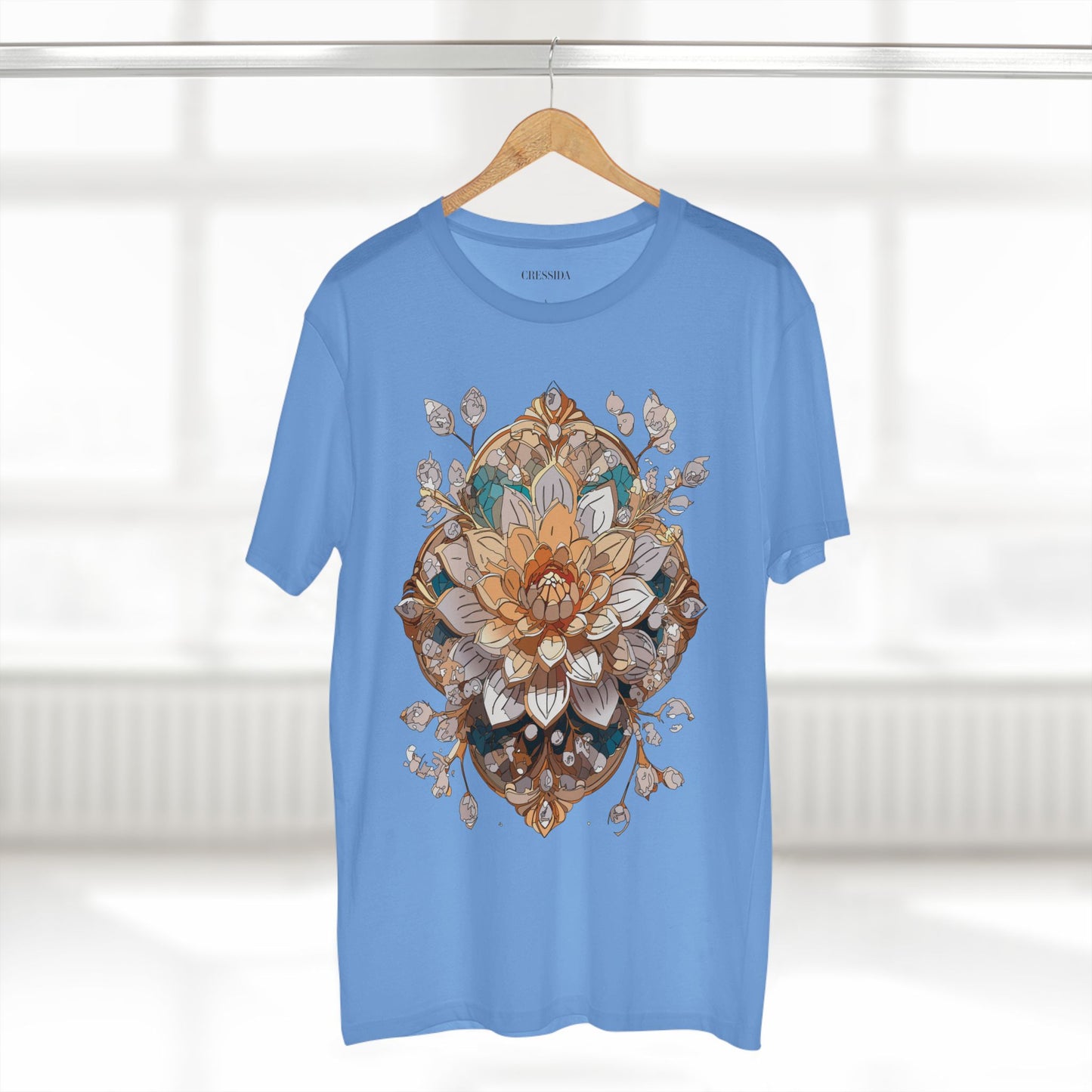 Floral Shirt, Shirt with Flower, Tee Shirt with Antique Flower