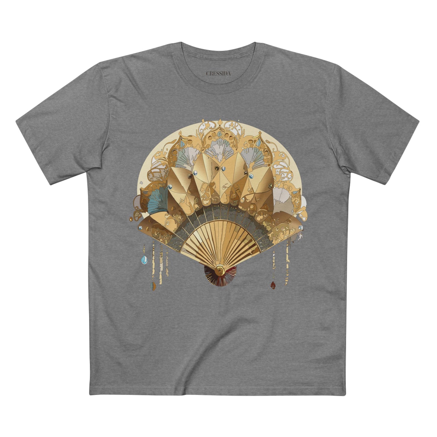 Fan shirt, Shirt with Fan, Tee Shirt with Antique Fan