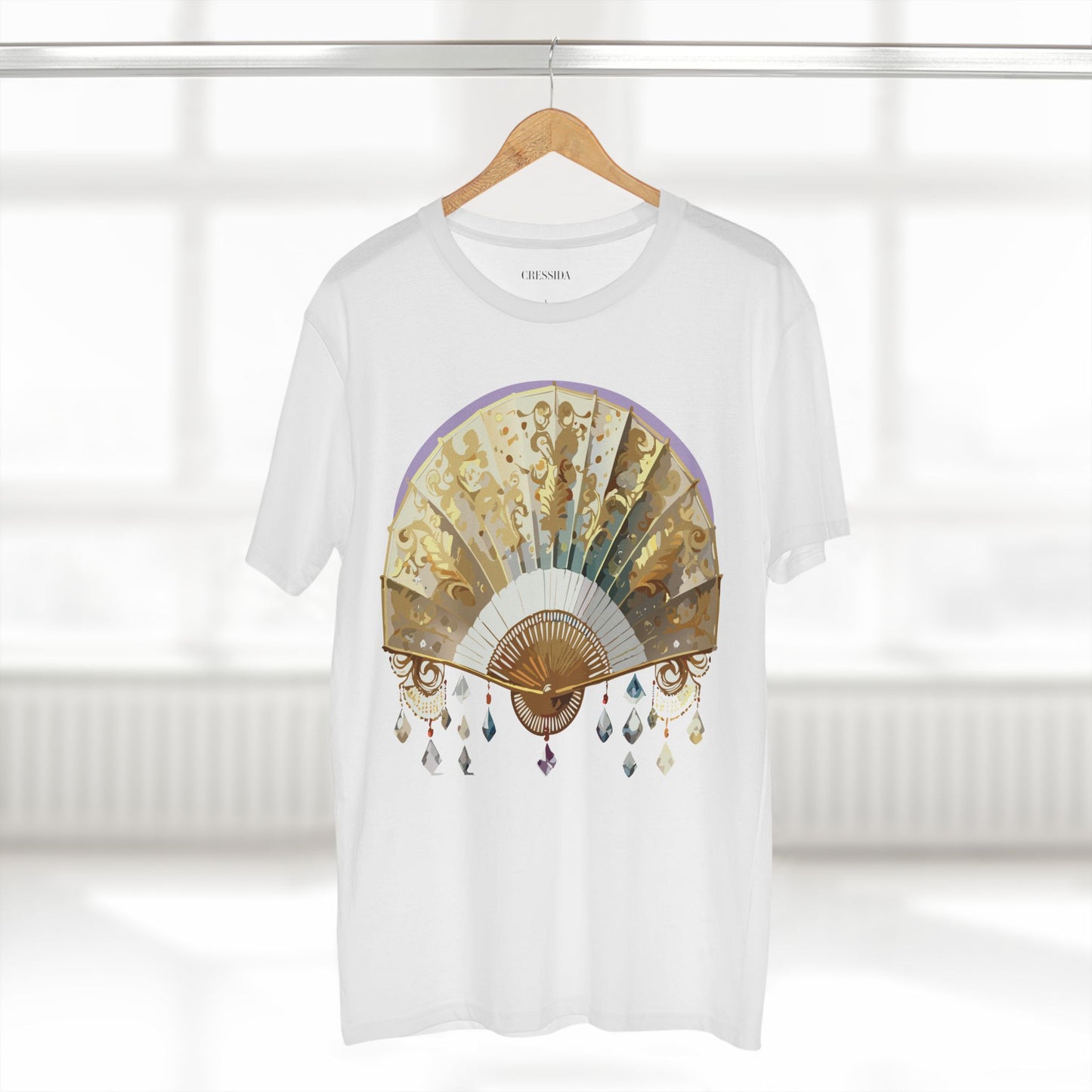 Fan shirt, Shirt with Fan, Tee Shirt with Antique Fan