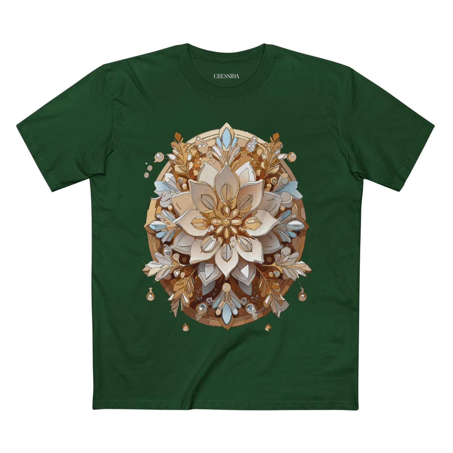 Floral Shirt, Shirt with Flower, Tee Shirt with Antique Flower