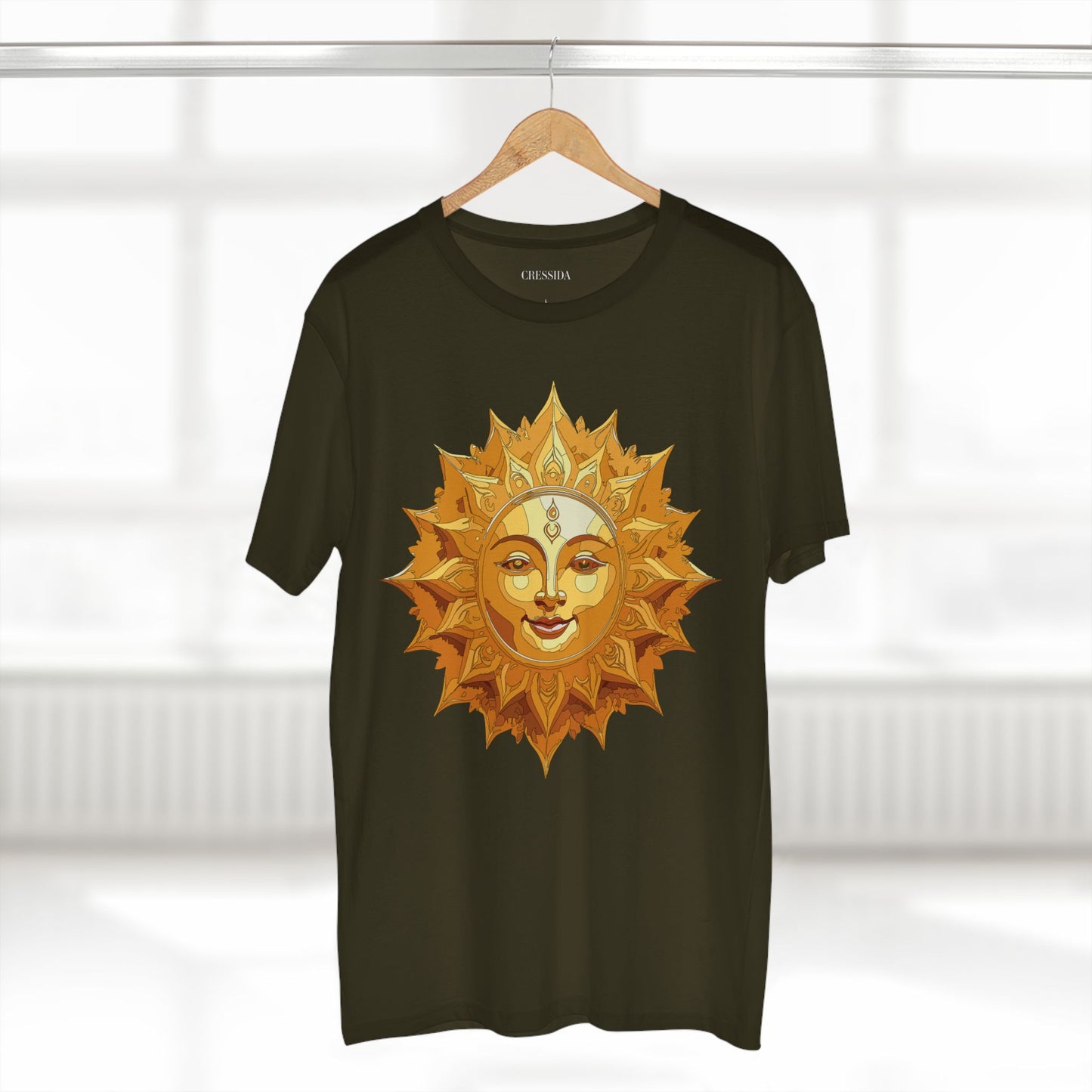 Sun Shirt, Shirt with Sun, Tee Shirt with Gold Sun