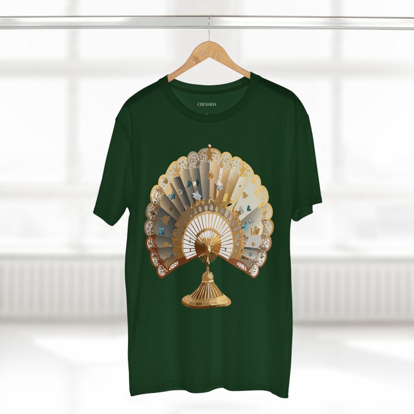 Fan shirt, Shirt with Fan, Tee Shirt with Antique Fan