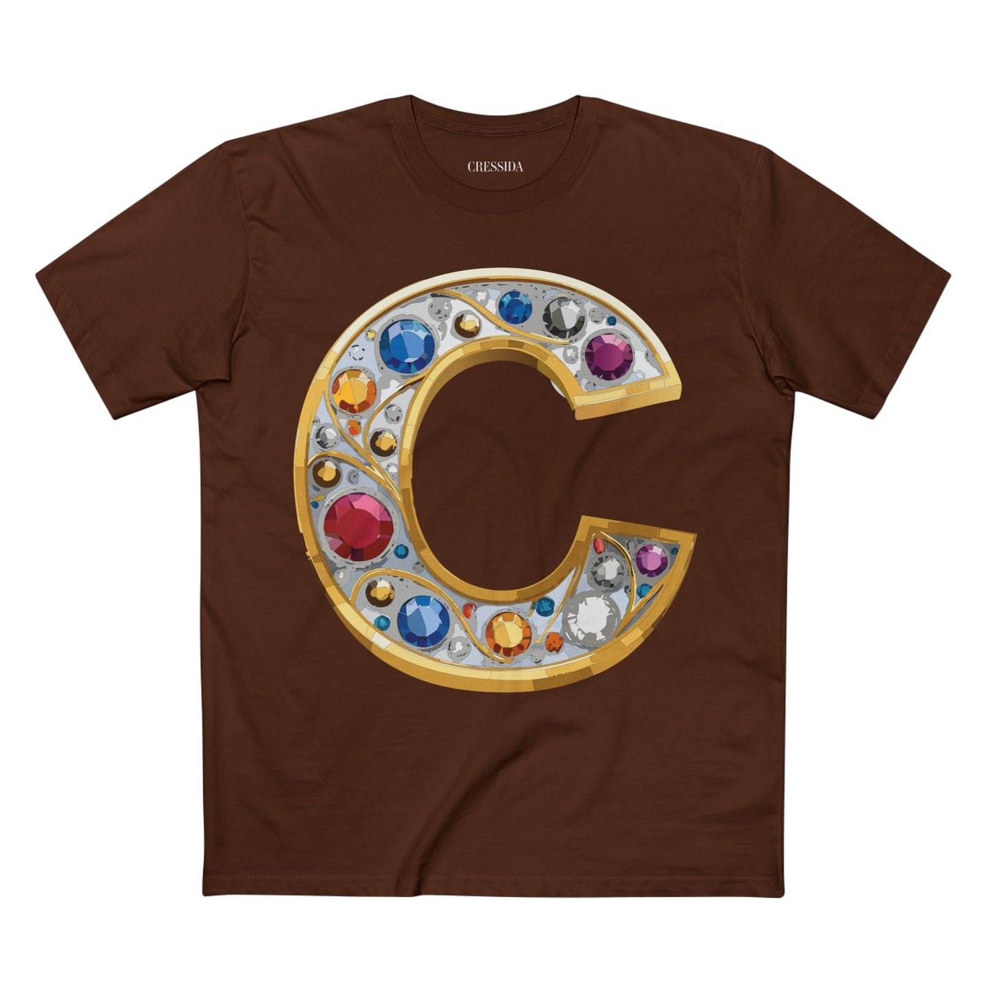 Letter Shirt, Shirt with Letters, Tee Shirt with Gold Letters