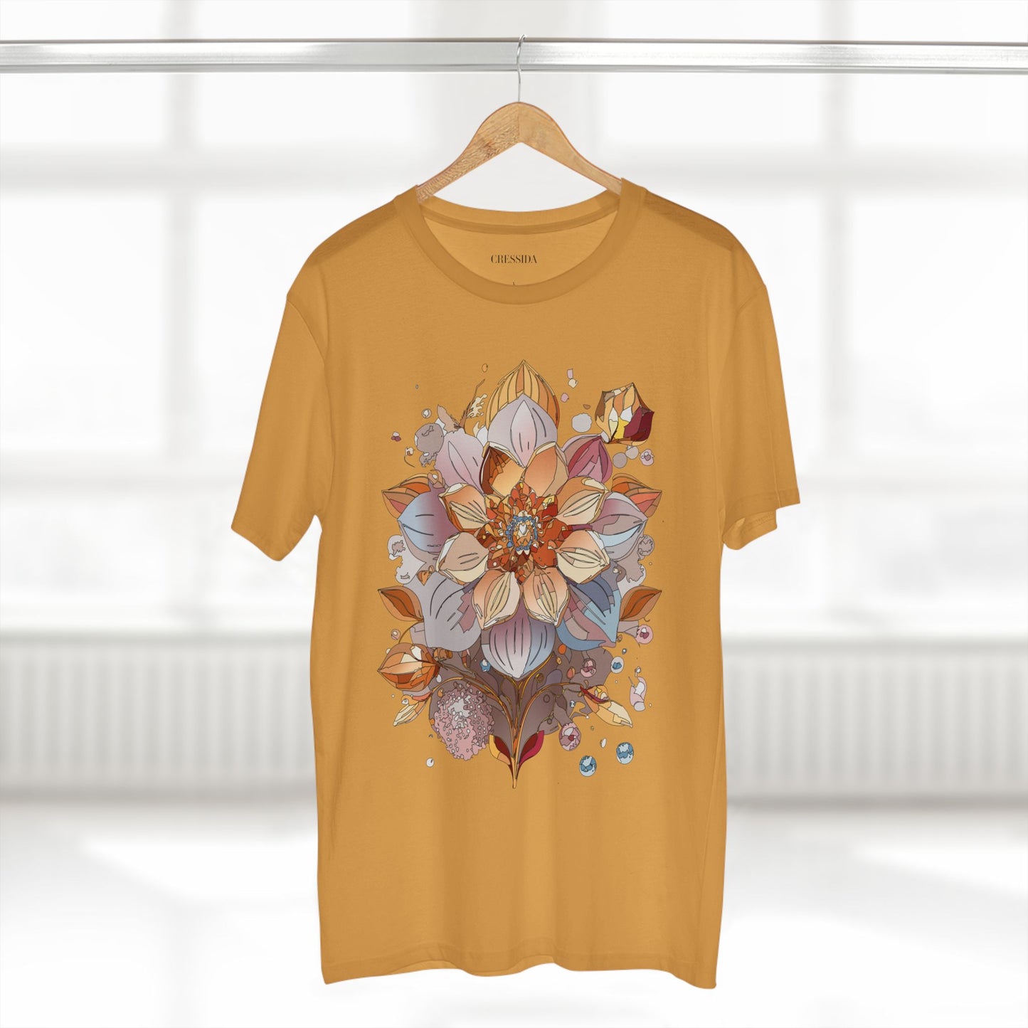 Floral Shirt, Shirt with Flower, Tee Shirt with Antique Flower